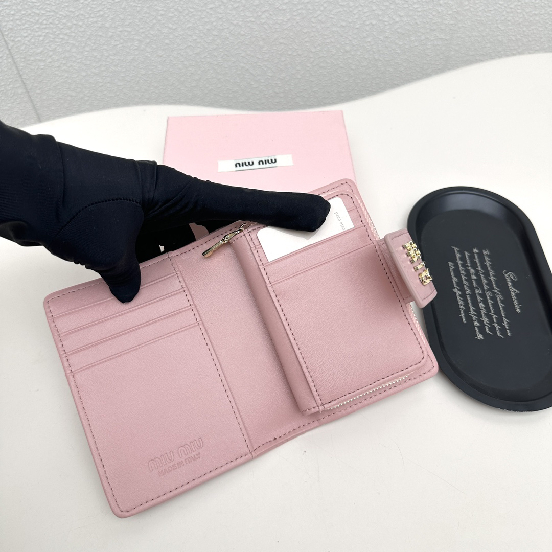 Miu Miu Lambskin Multifunction Wallet - Image 8
