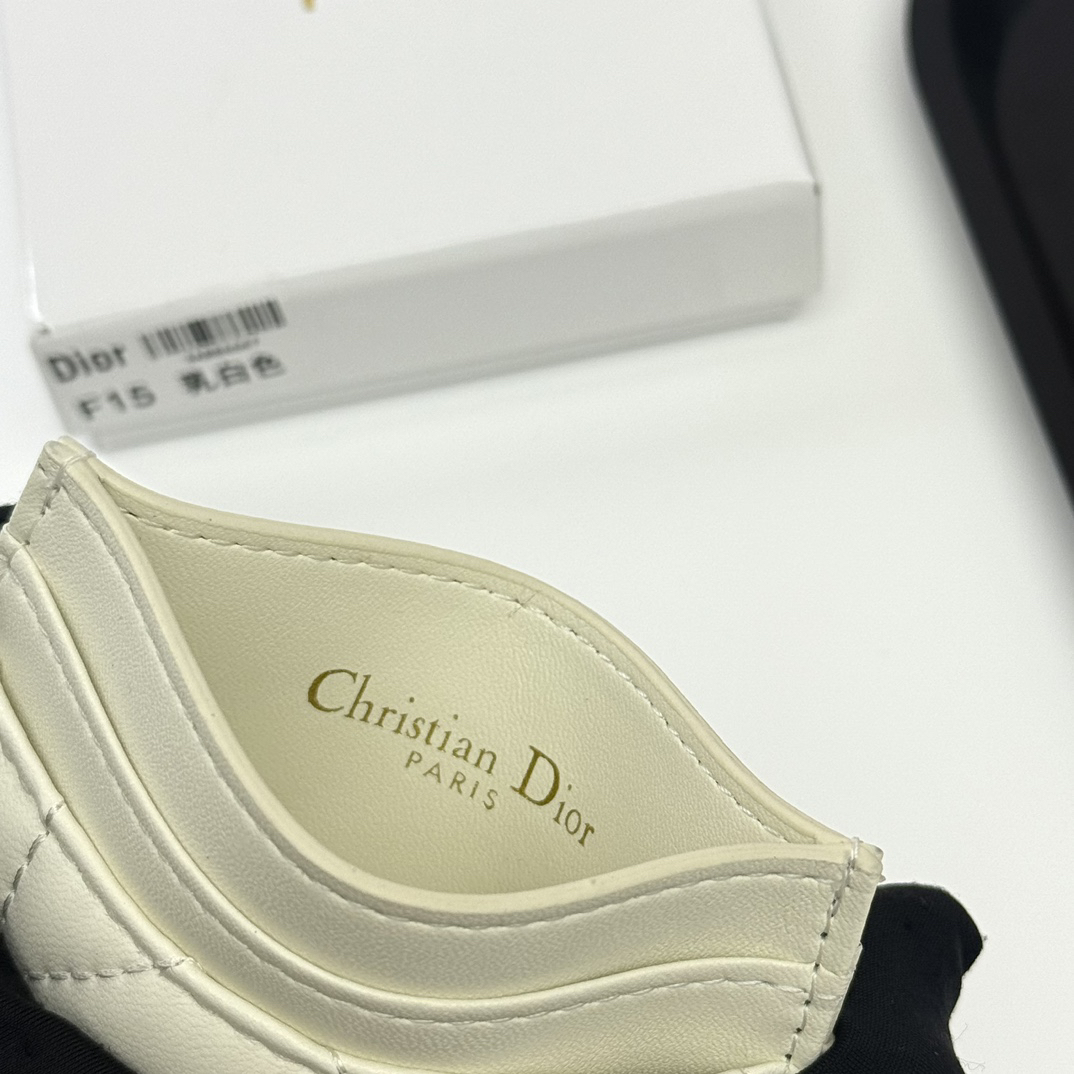 Dior F15 Slim Calfskin Leather Wallet - Image 8