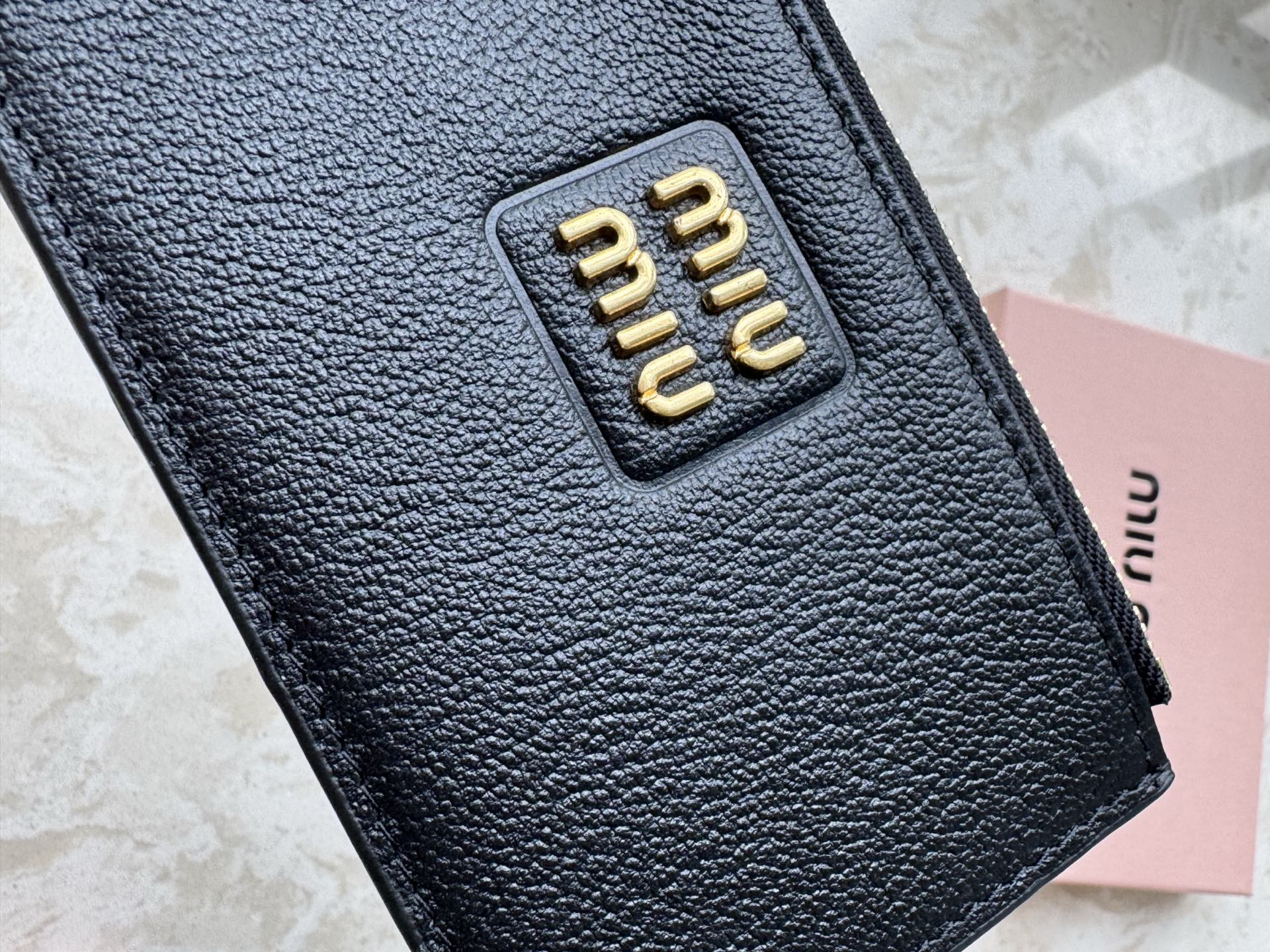 Miu Miu Leather Card Holder - Image 8