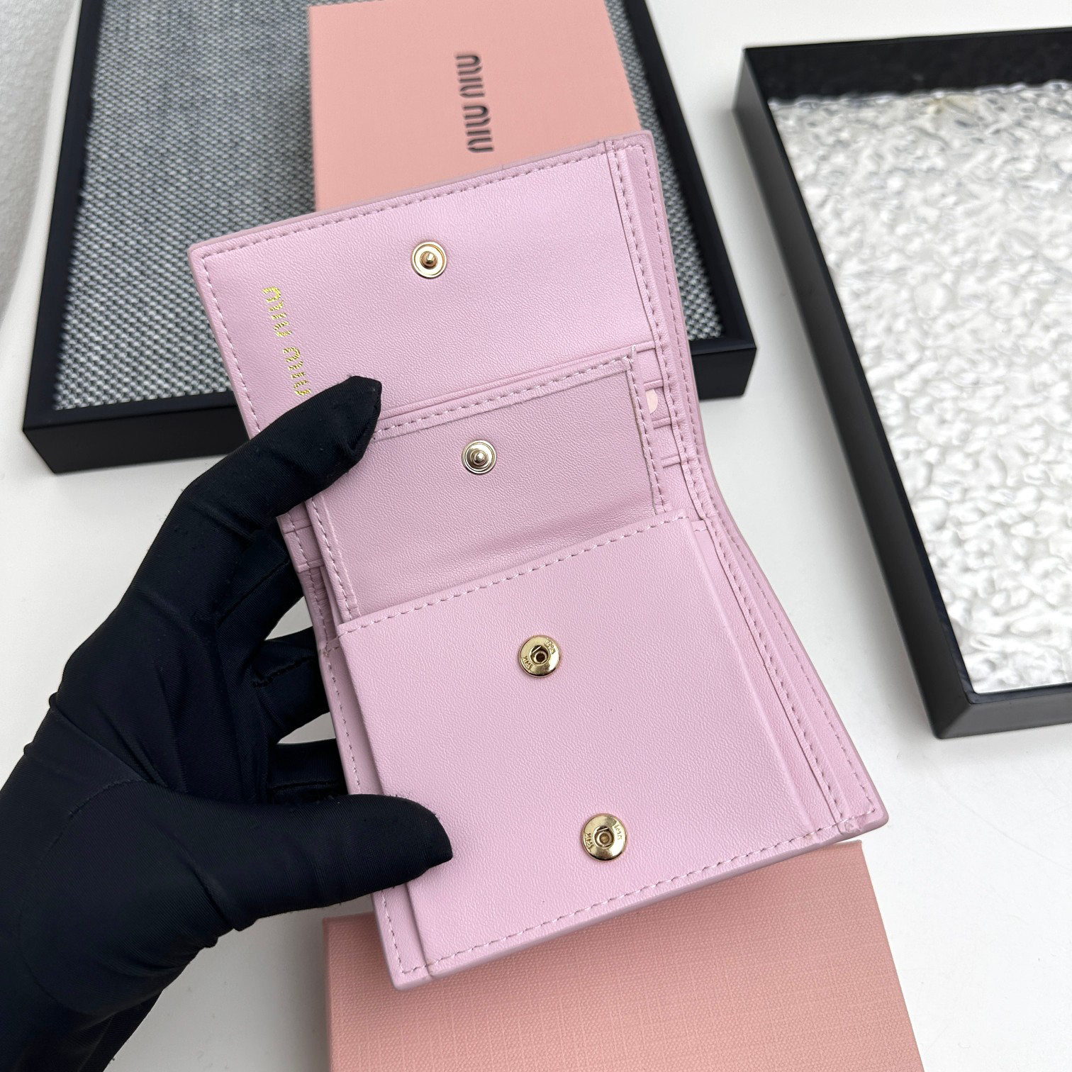 Miu Miu Lambskin Multi-Function Coin Purse - Image 8
