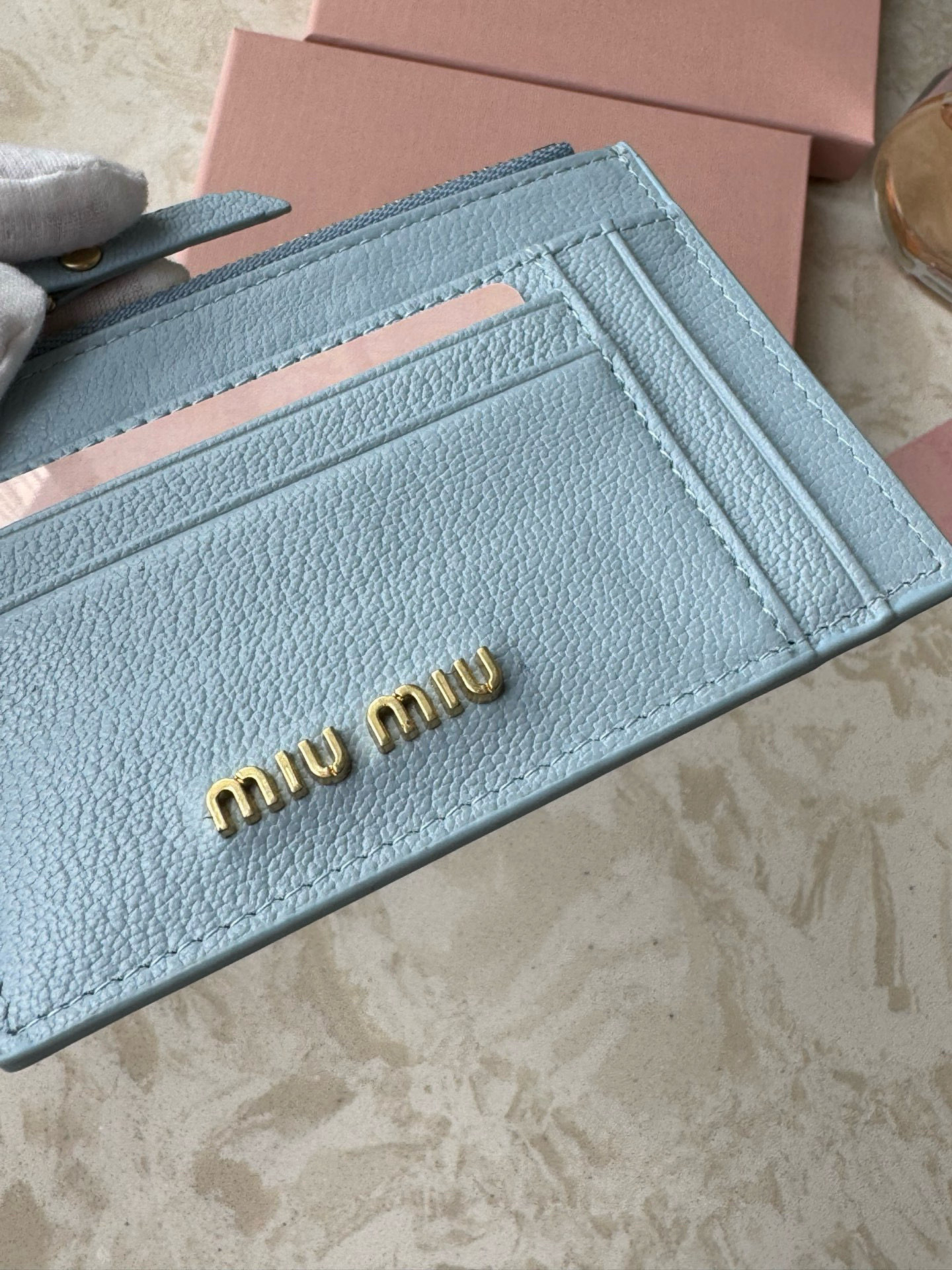 Miu Miu Leather Slim Wallet - Image 8