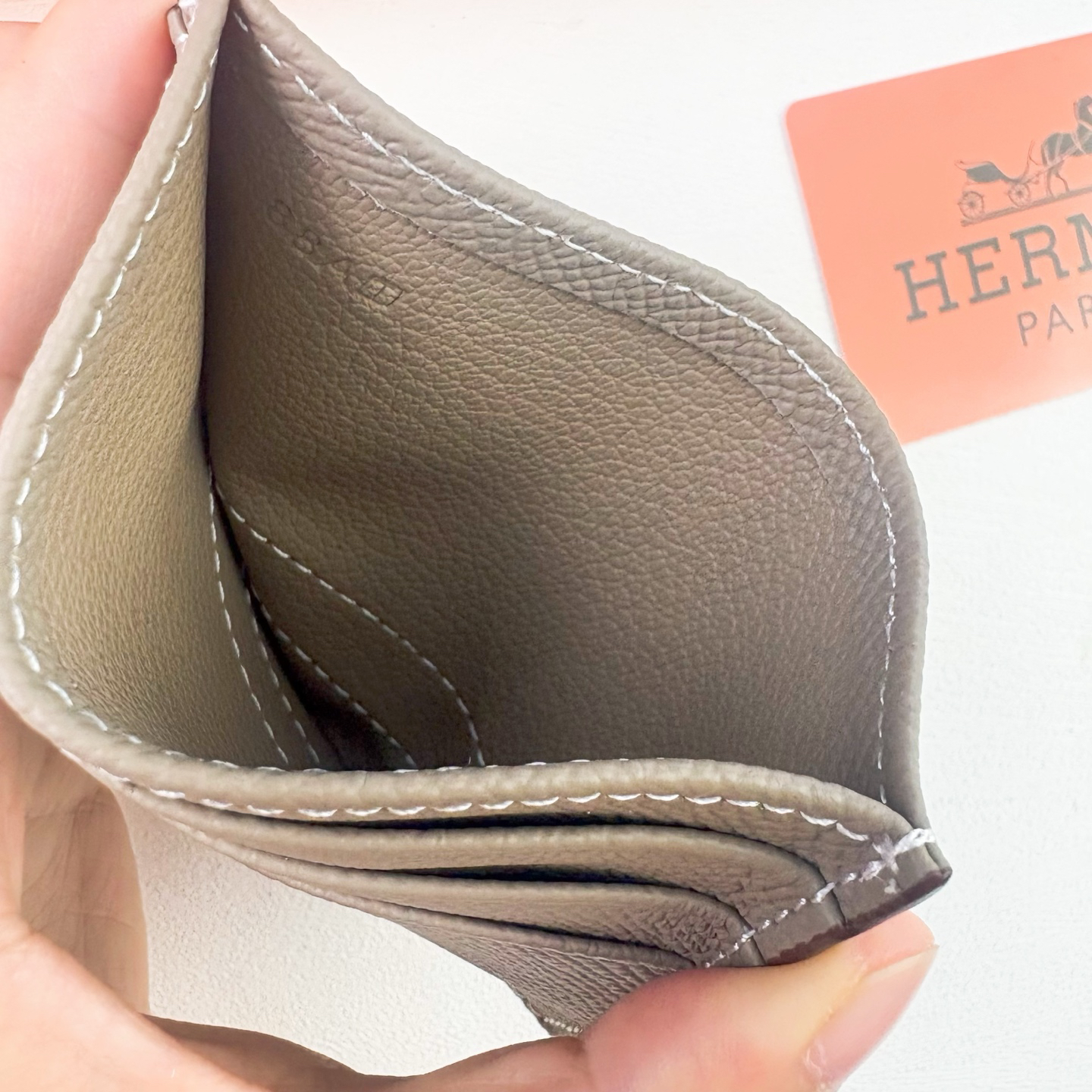 Hermès Emon Evercolor Calfskin Card Holder - Image 8