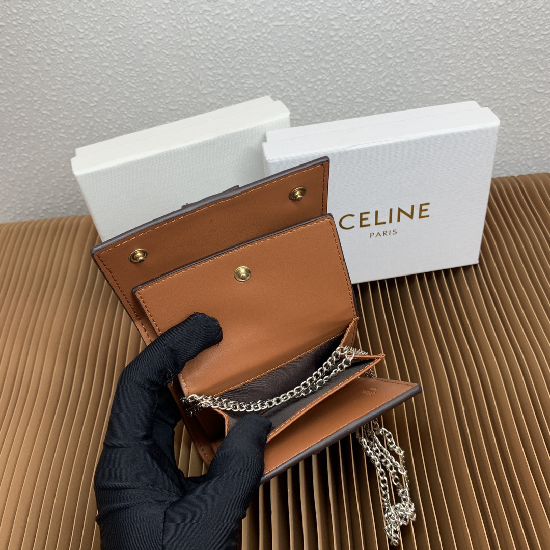 Small Triomphe Trifold Wallet - Image 8