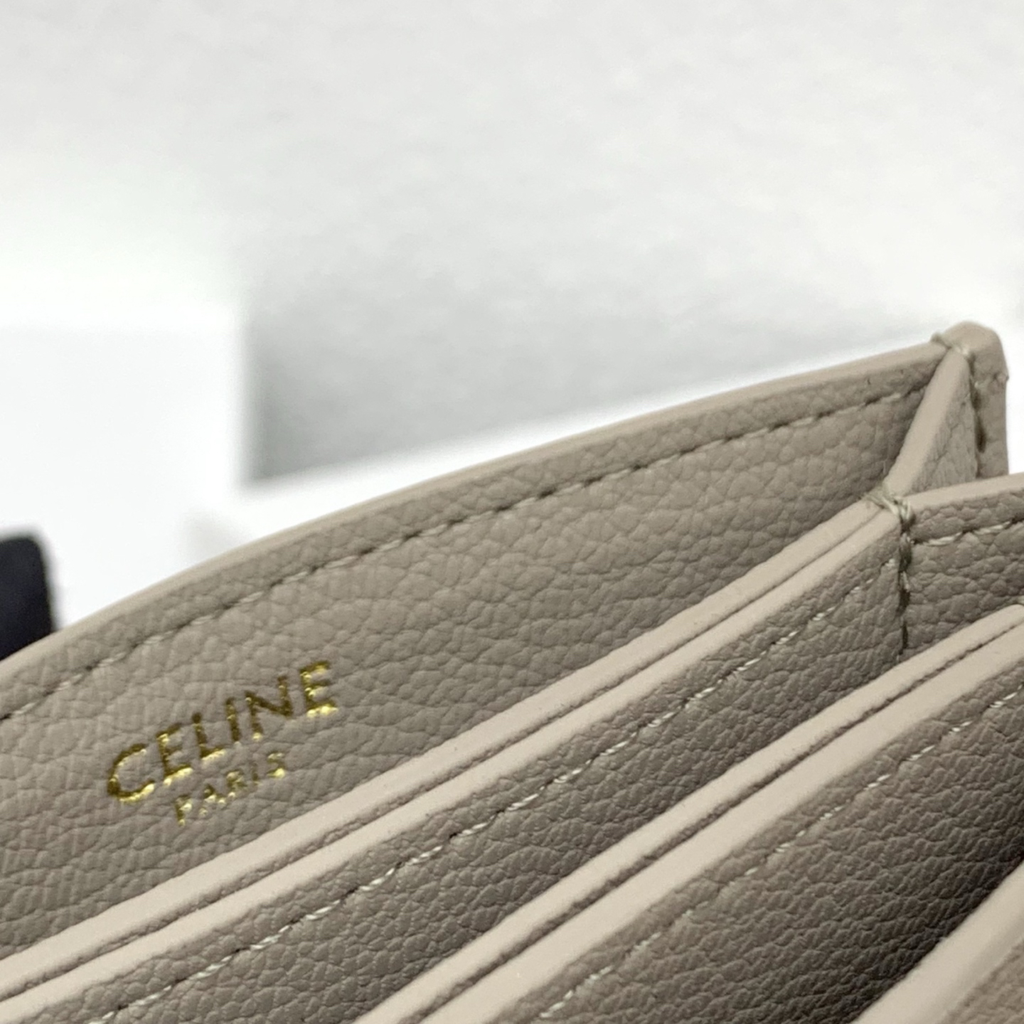 Celine Accordéon Triomphe Leather Card Holder - Image 8