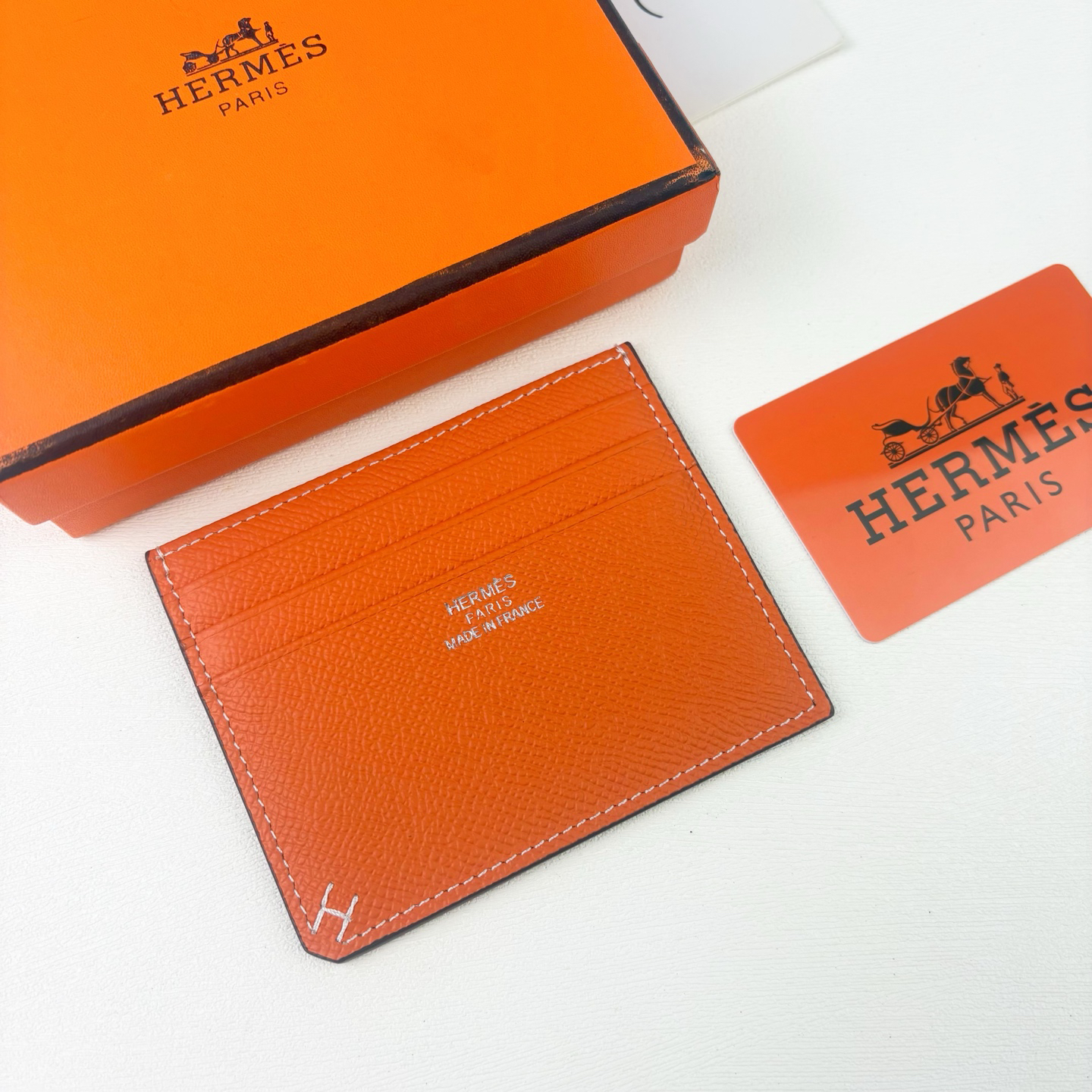 Hermes Evercolor Leather Card Holder - Image 8