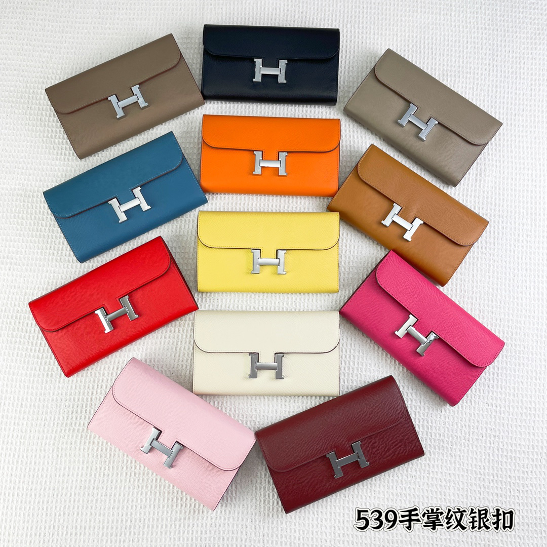 Hermès Constance Leather Wallet Clutch - Image 8