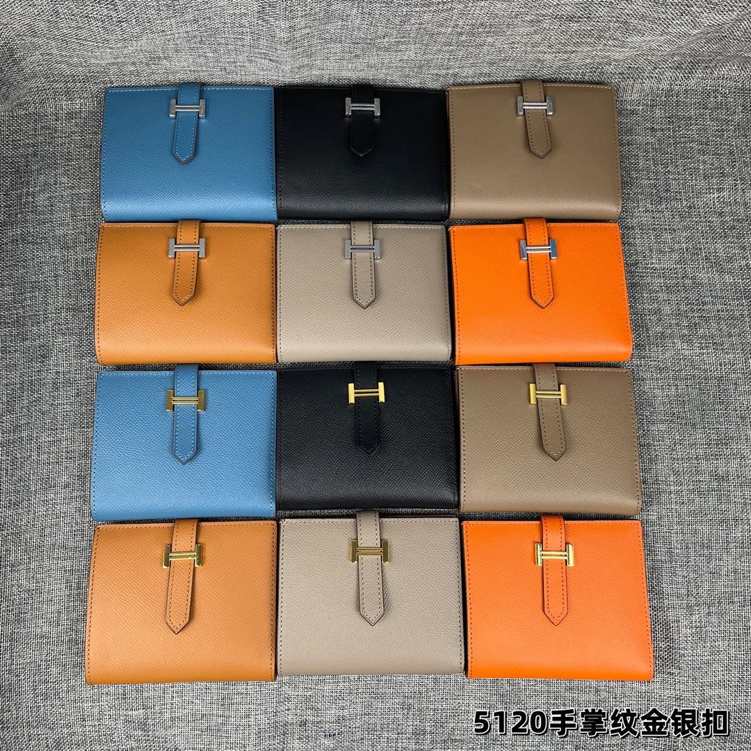 Hermes Palm-Grain Leather Wallet - Image 8