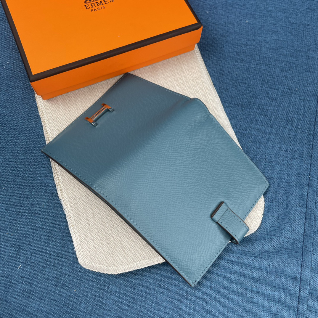 Hermes Leather Vertical Wallet - Image 8