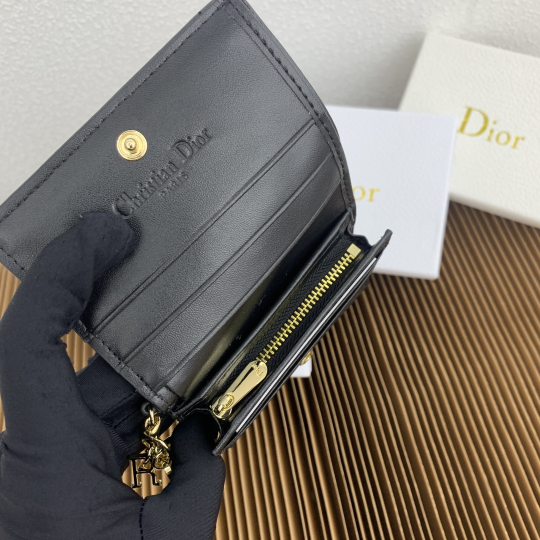 Lady Dior Wallet with Cannage Stitching - Image 8
