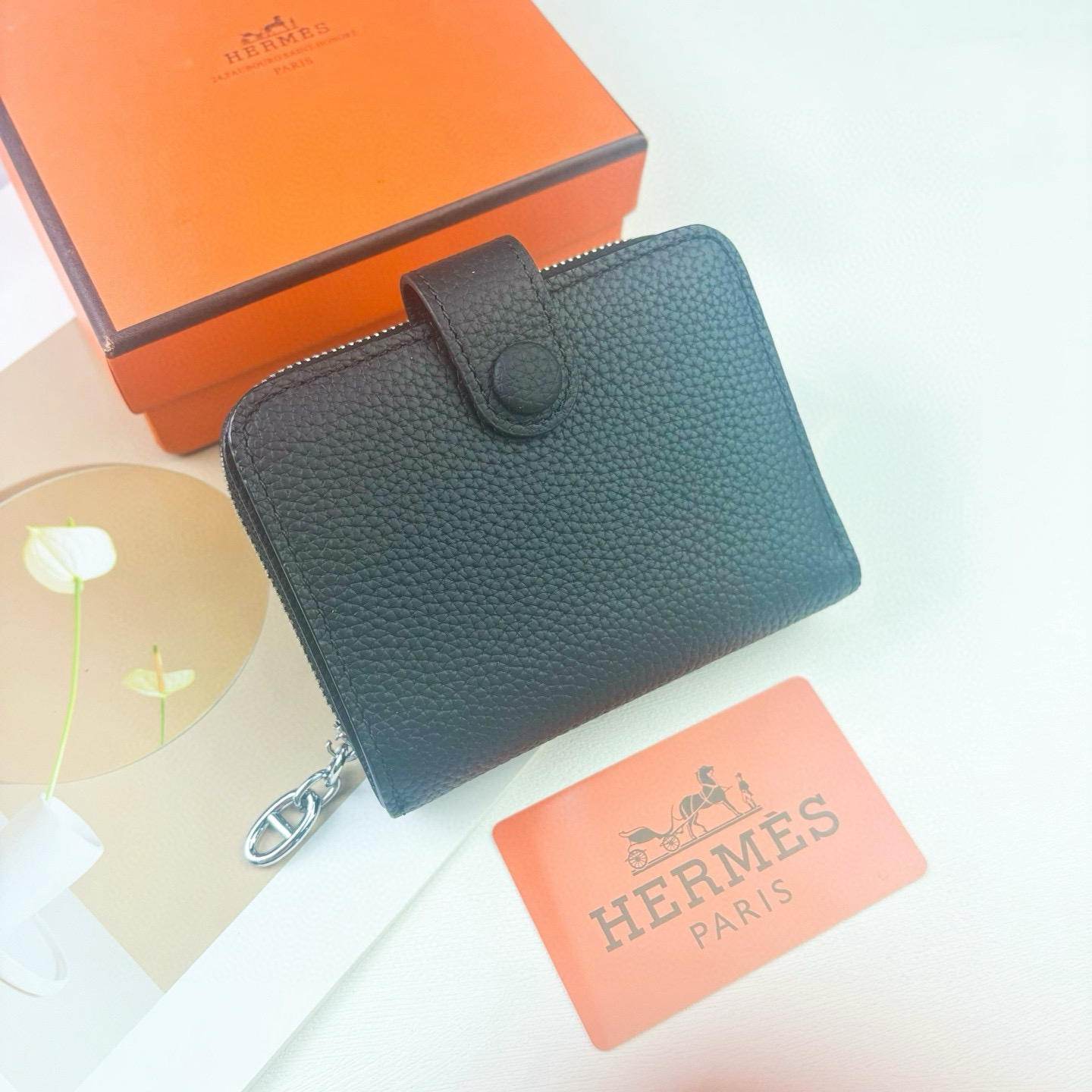 Hermès Silk'in Togo Calfskin Wallet - Image 8