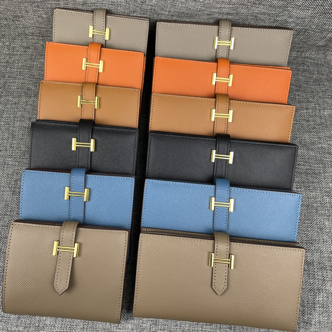 Hermès Women's Empson Leather Long Zip Wallet - Image 8