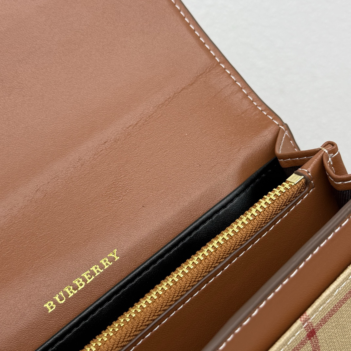 Burberry Check Long Wallet - Image 8