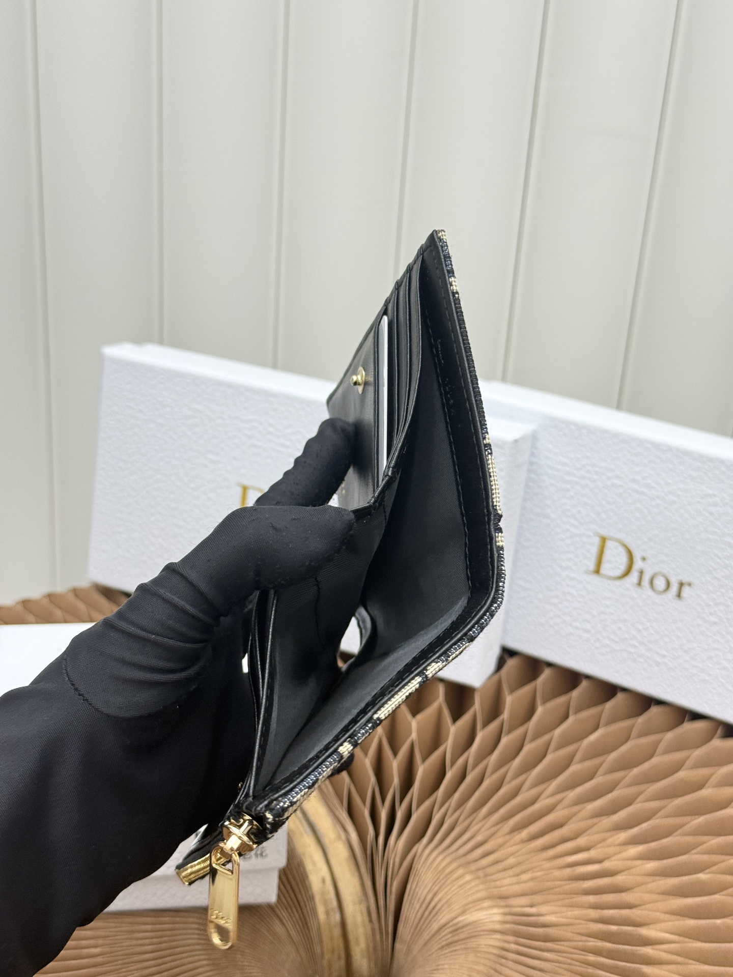 Dior Lady Dior Dahlia Wallet - Image 8