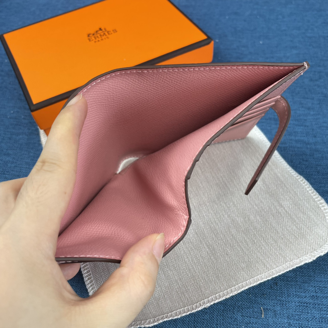 Hermes Vertical Palm-Grain Leather Wallet - Image 8