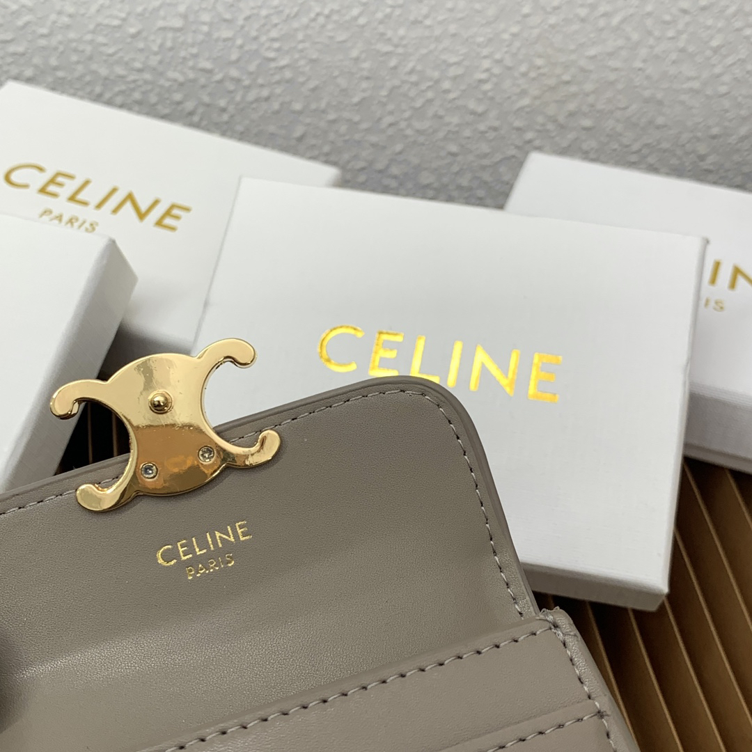Celine Triomphe Canvas Card Holder - Image 8