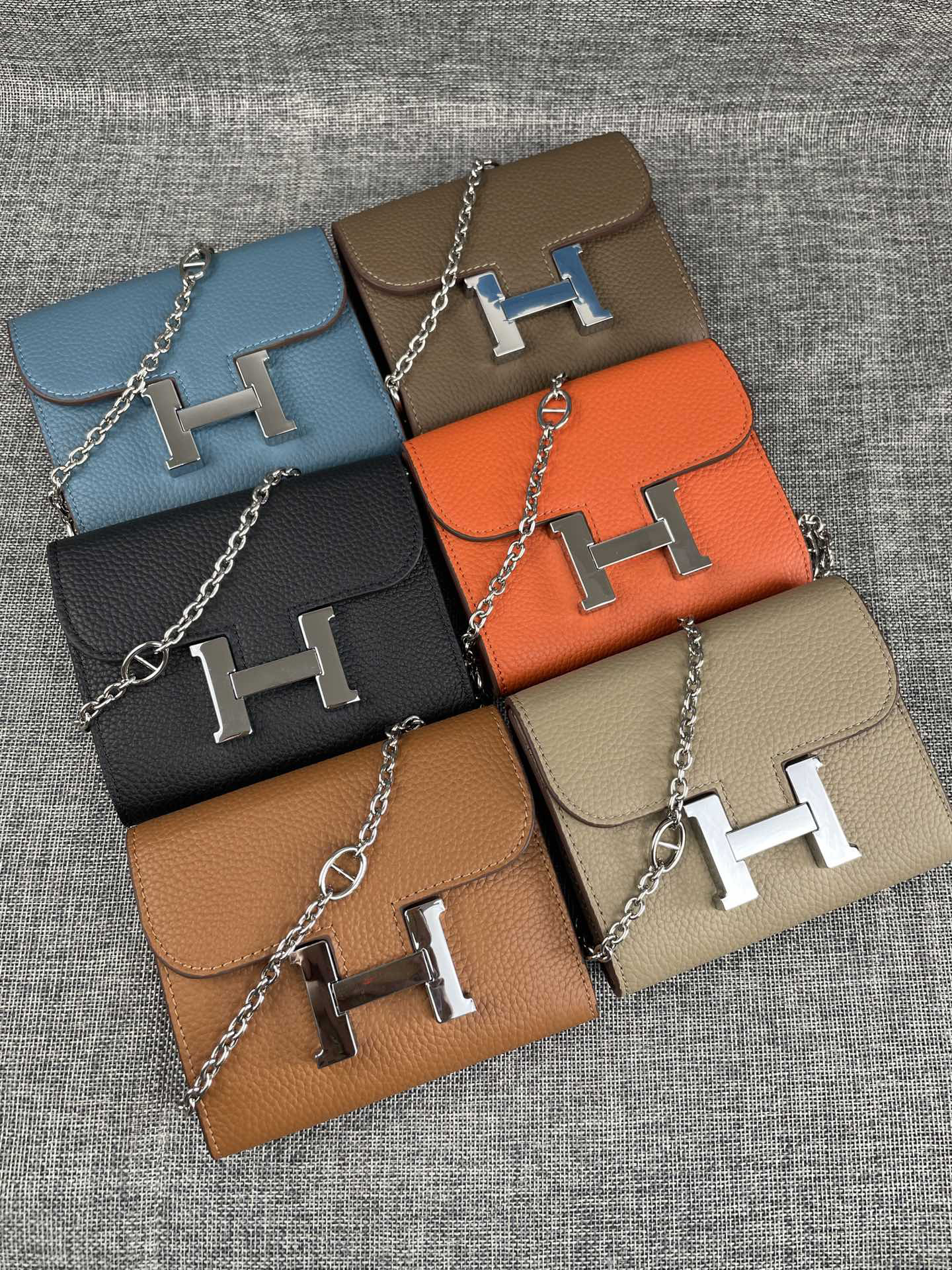 Hermes Constance Mini Leather Crossbody Bag - Image 8