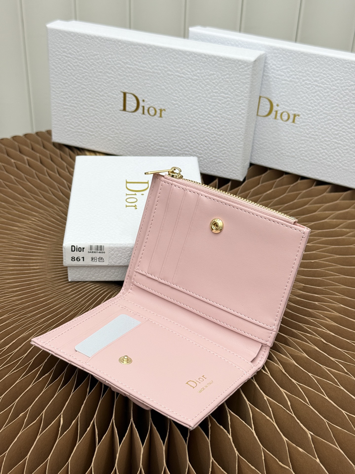 Lady Dior Dahlia Wallet - Image 8