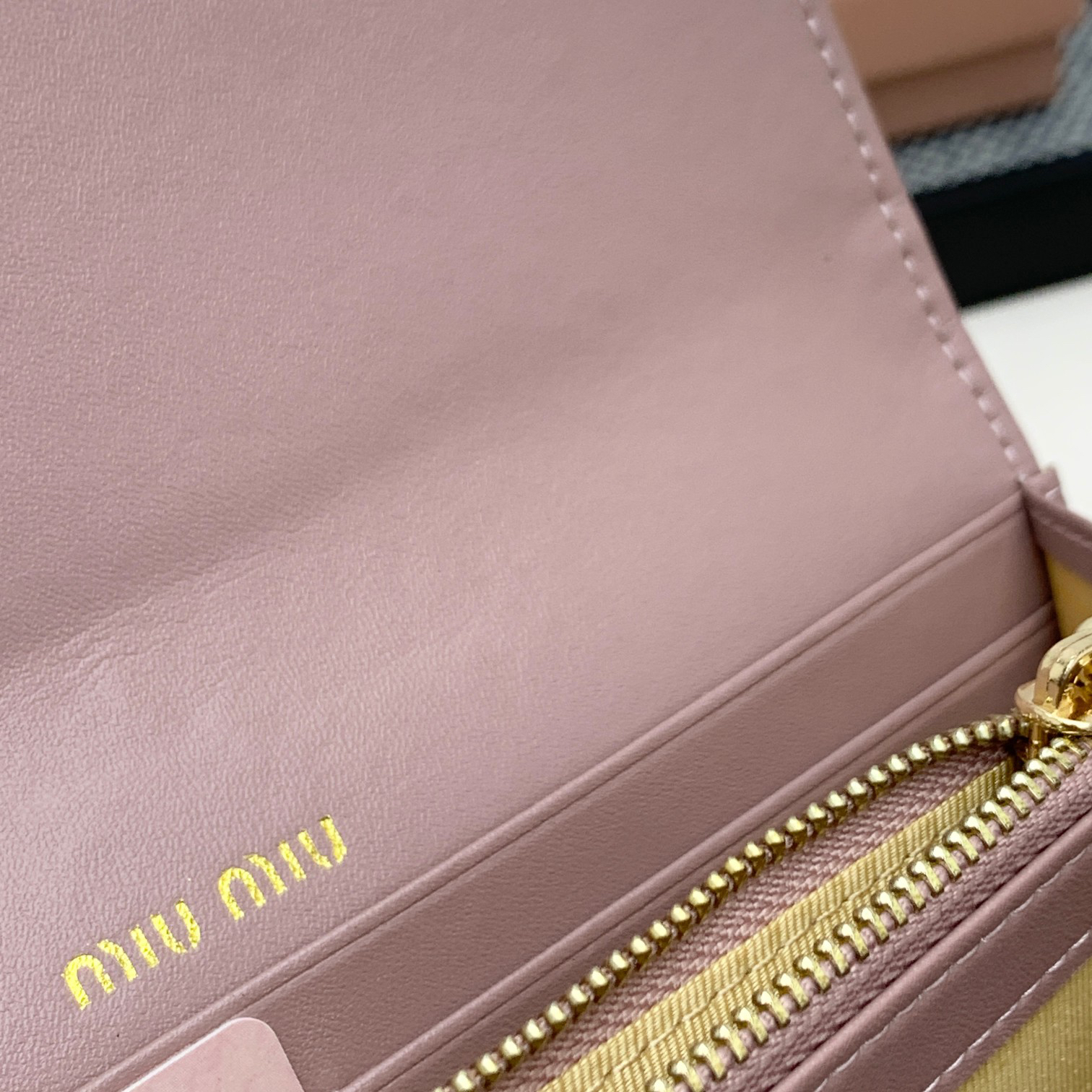 Miu Miu Lambskin Zipper Wallet - Image 8