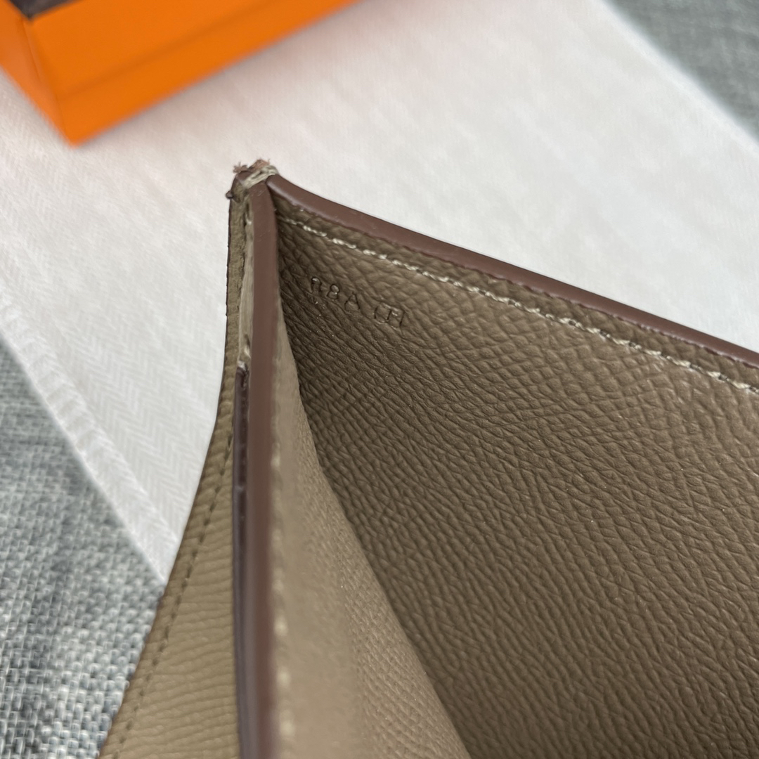 Hermes Palm-Grain Leather Vertical Wallet - Image 8