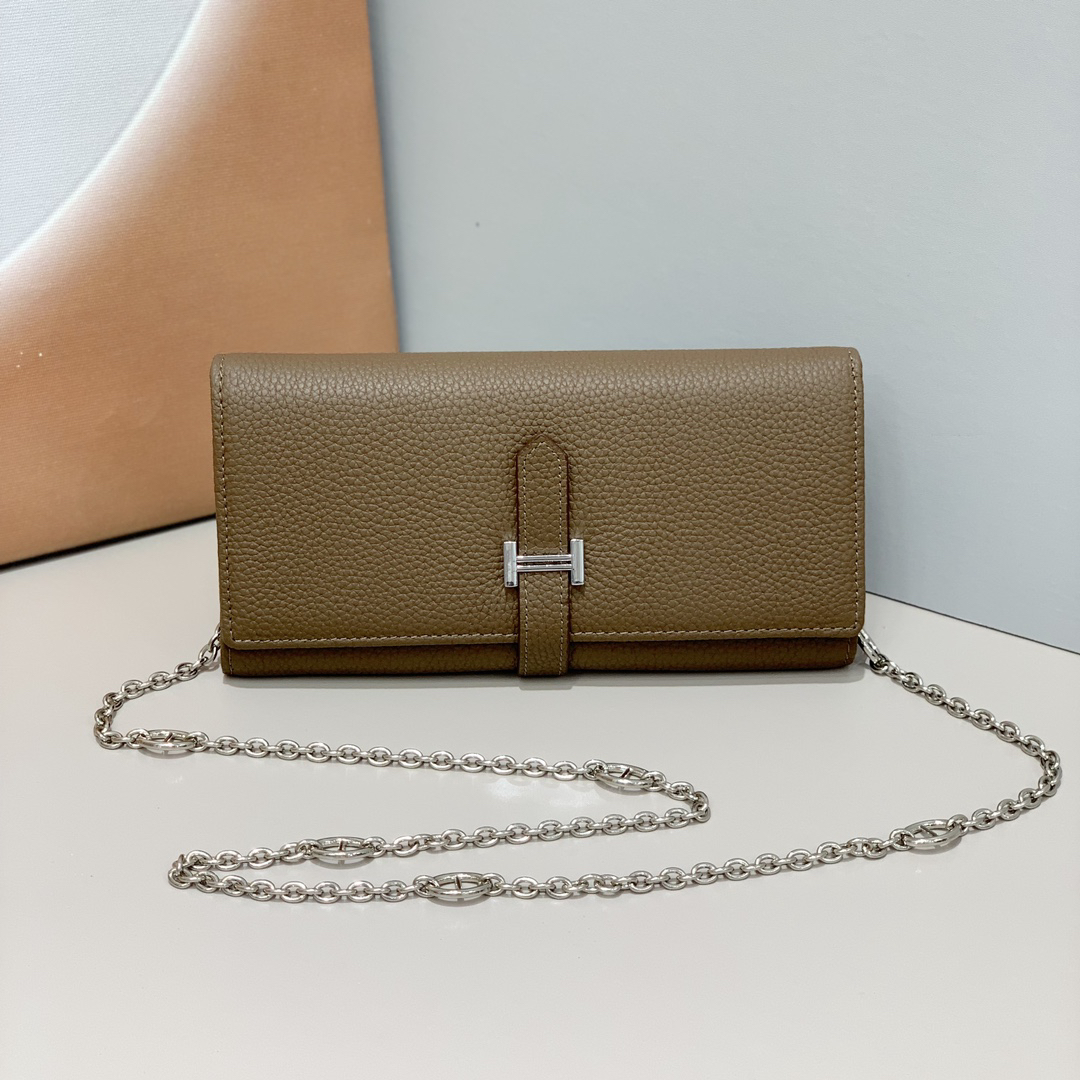 Hermes Pig-Nose Chain Shoulder Bag - Image 8