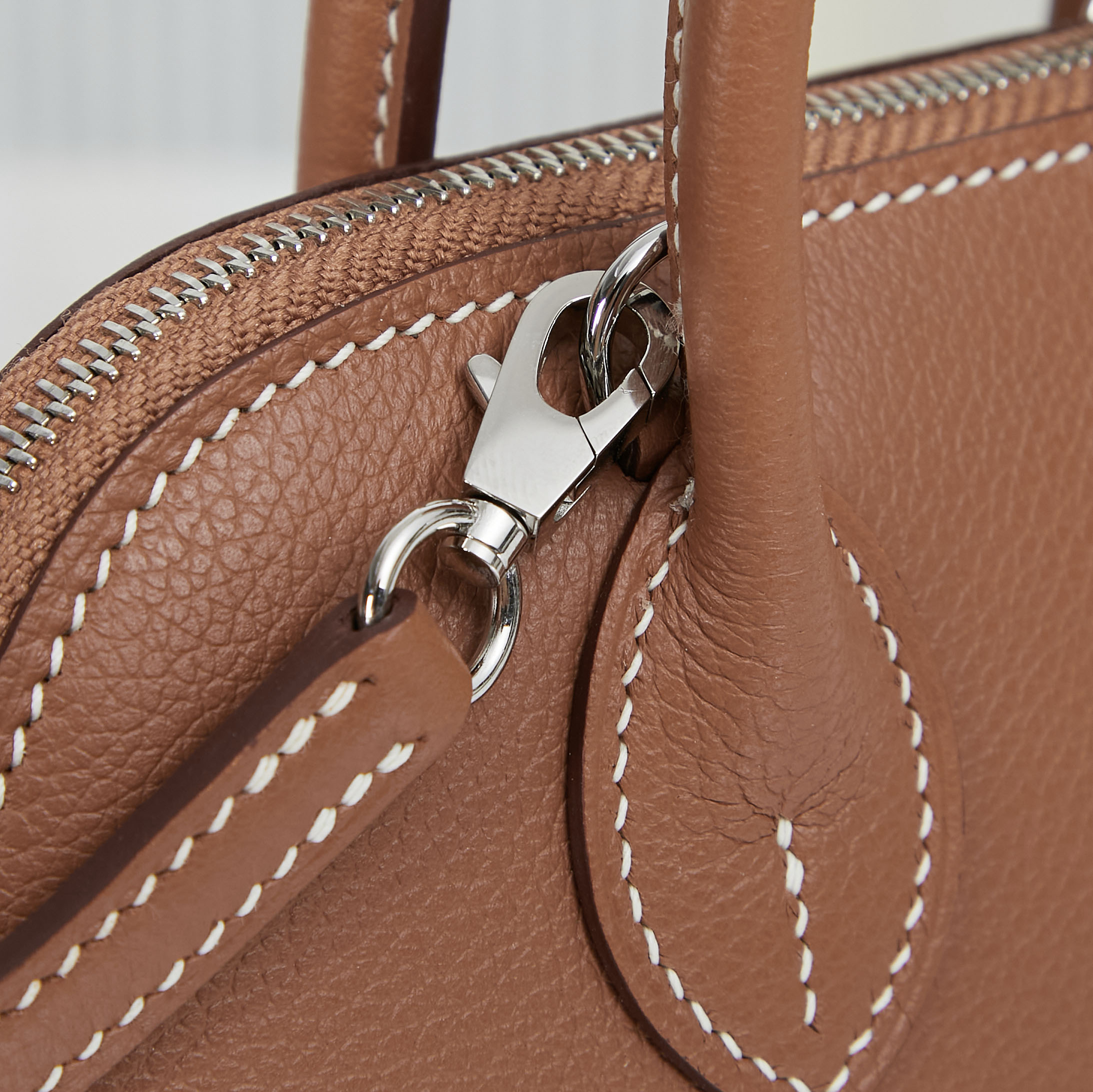Hermes Bolide Bowling Bag 19 cm in Evercolor Leather - Image 8