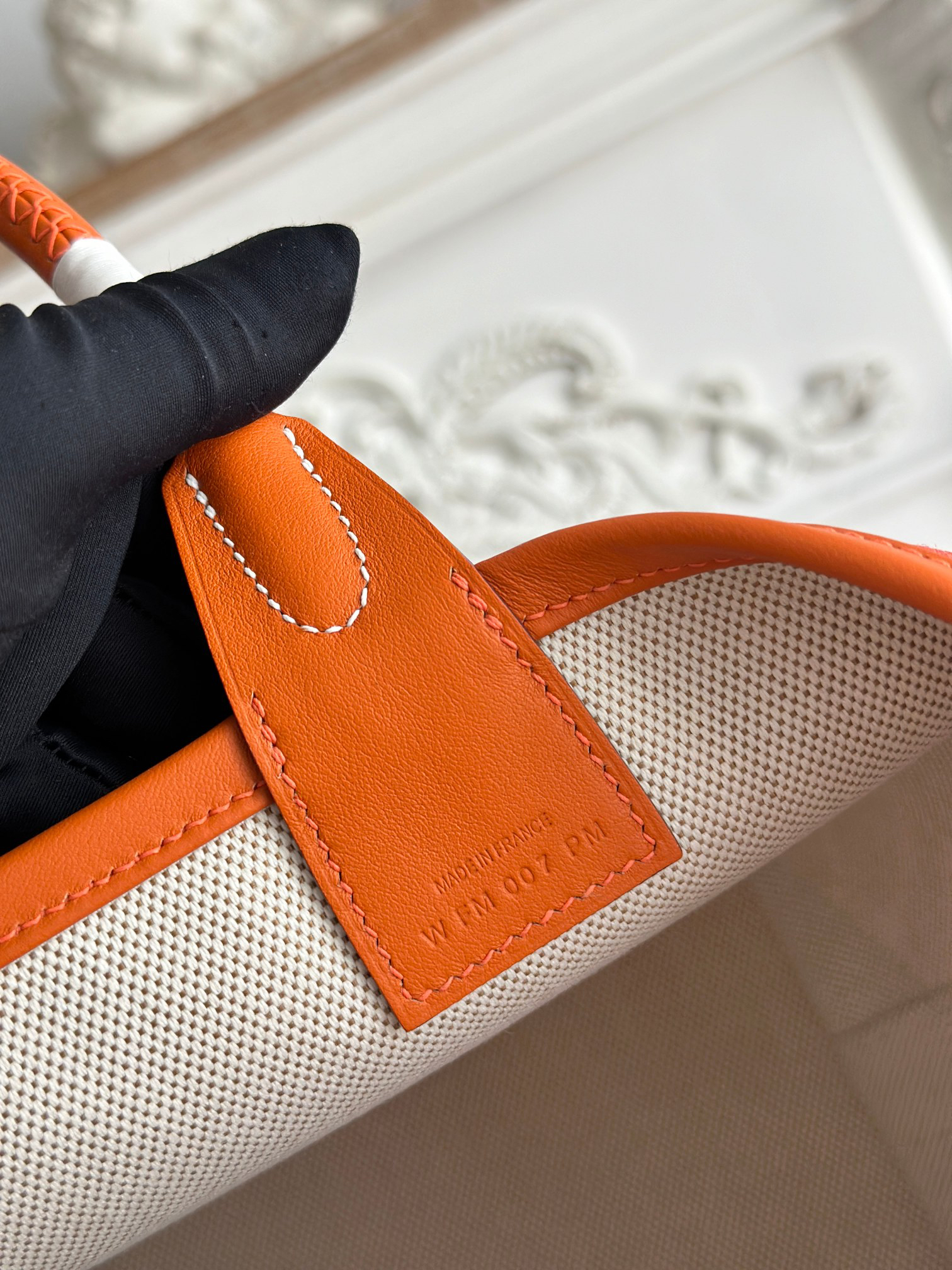 Hermès Steeple Canvas Tote Bag - Image 8
