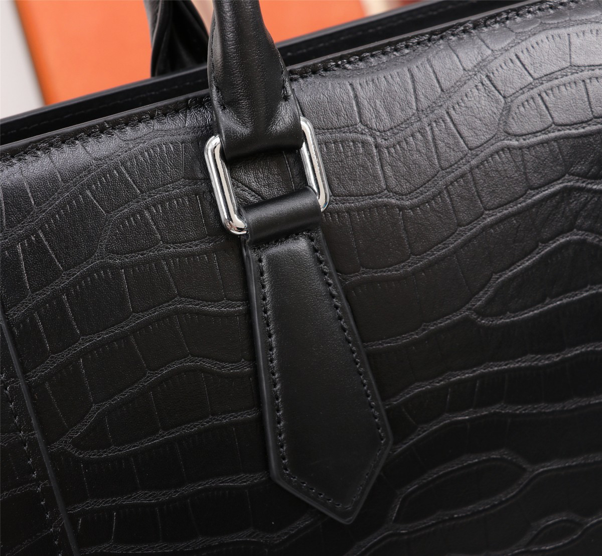 Prada Leather Briefcase - Image 8