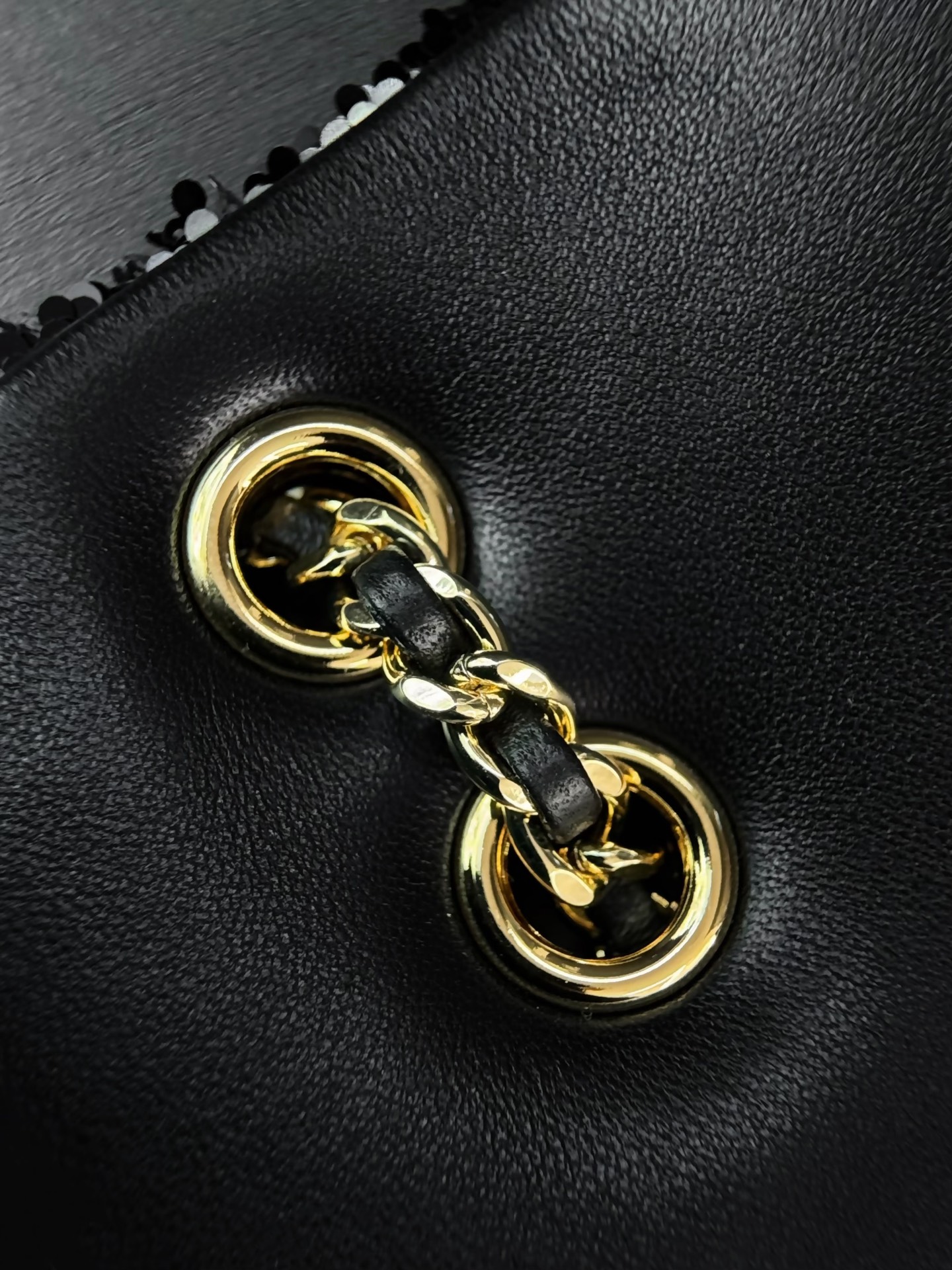 Chanel Classic Flap SO BLACK Sequin and Beaded Handbag - Image 8