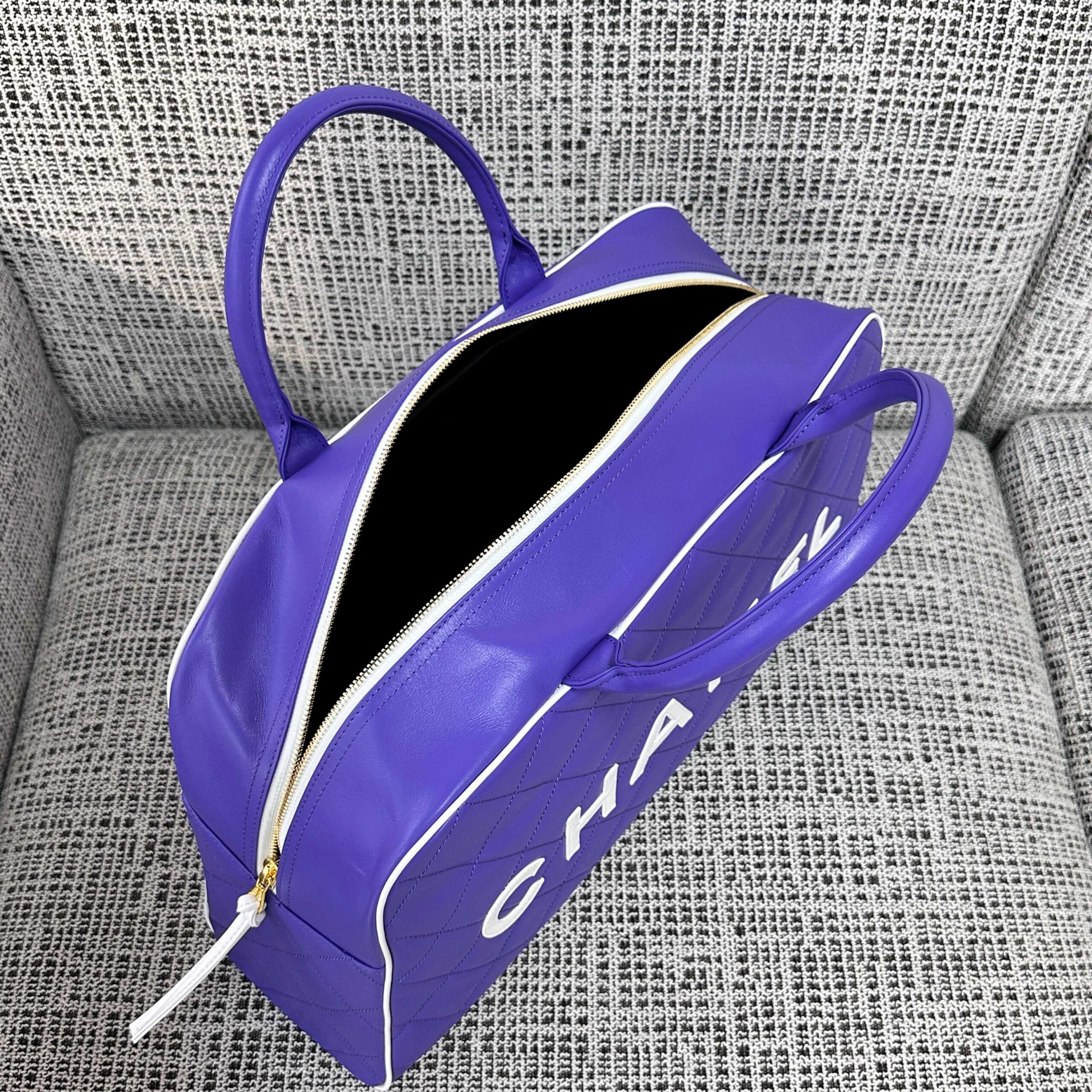 Chanel Vintage Bowling Boston Travel Bag - Image 8