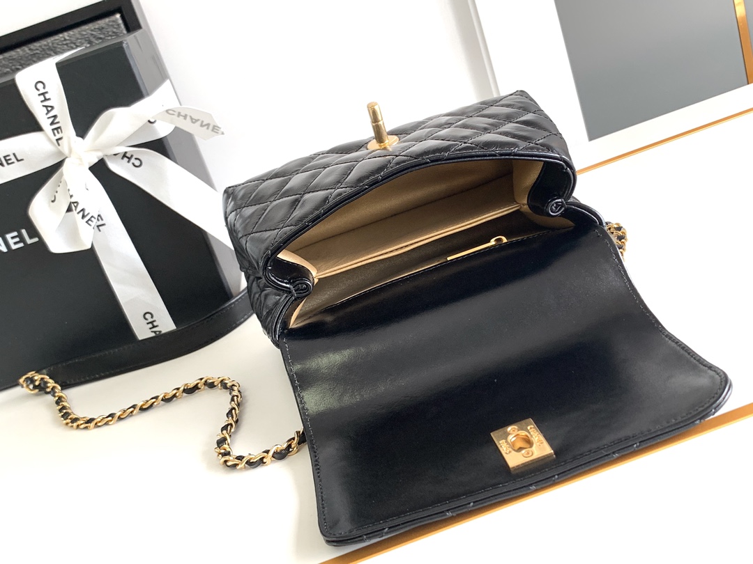 Chanel Coco Handle Classic Leather Handbag - Image 8
