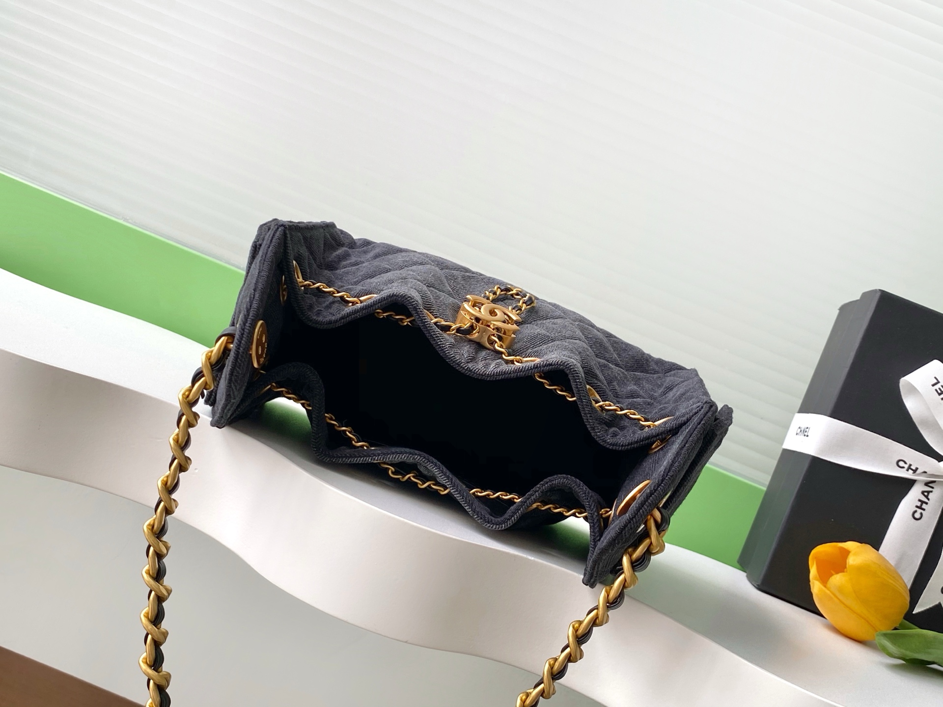 Chanel Mini Denim Hobo Bag AS5631 - Image 8