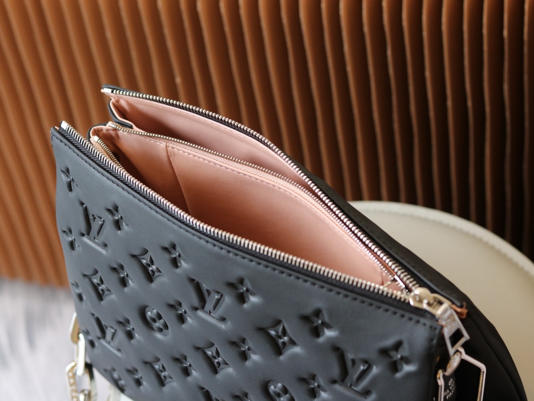 Louis Vuitton Coussin Small Black Lambskin Shoulder Bag - Image 8