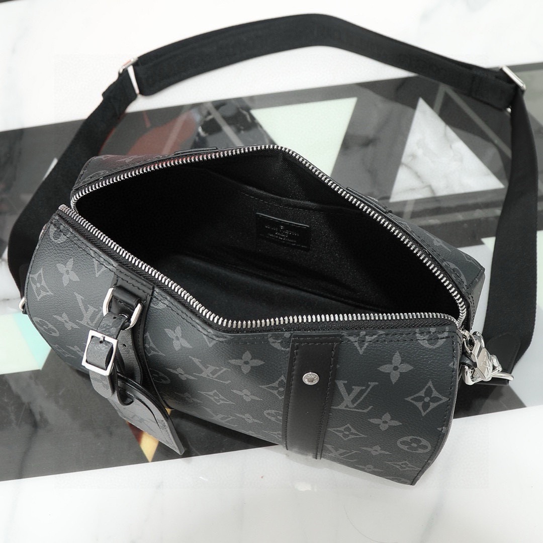 Louis Vuitton Keepall XS Monogram Eclipse Upside Down Travel Bag - Image 8