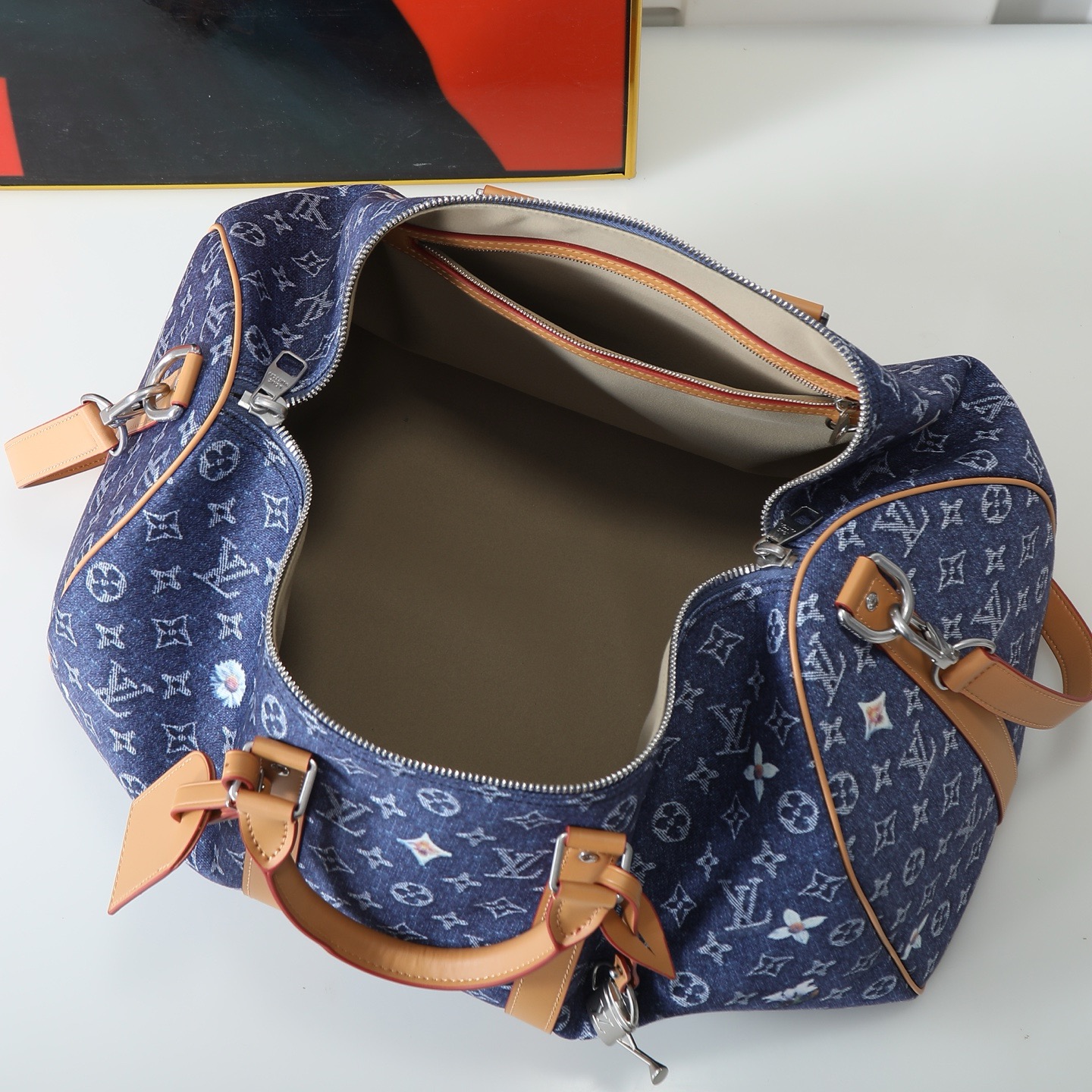 Louis Vuitton Keepall Bandouliere 50 Travel Bag - Image 8