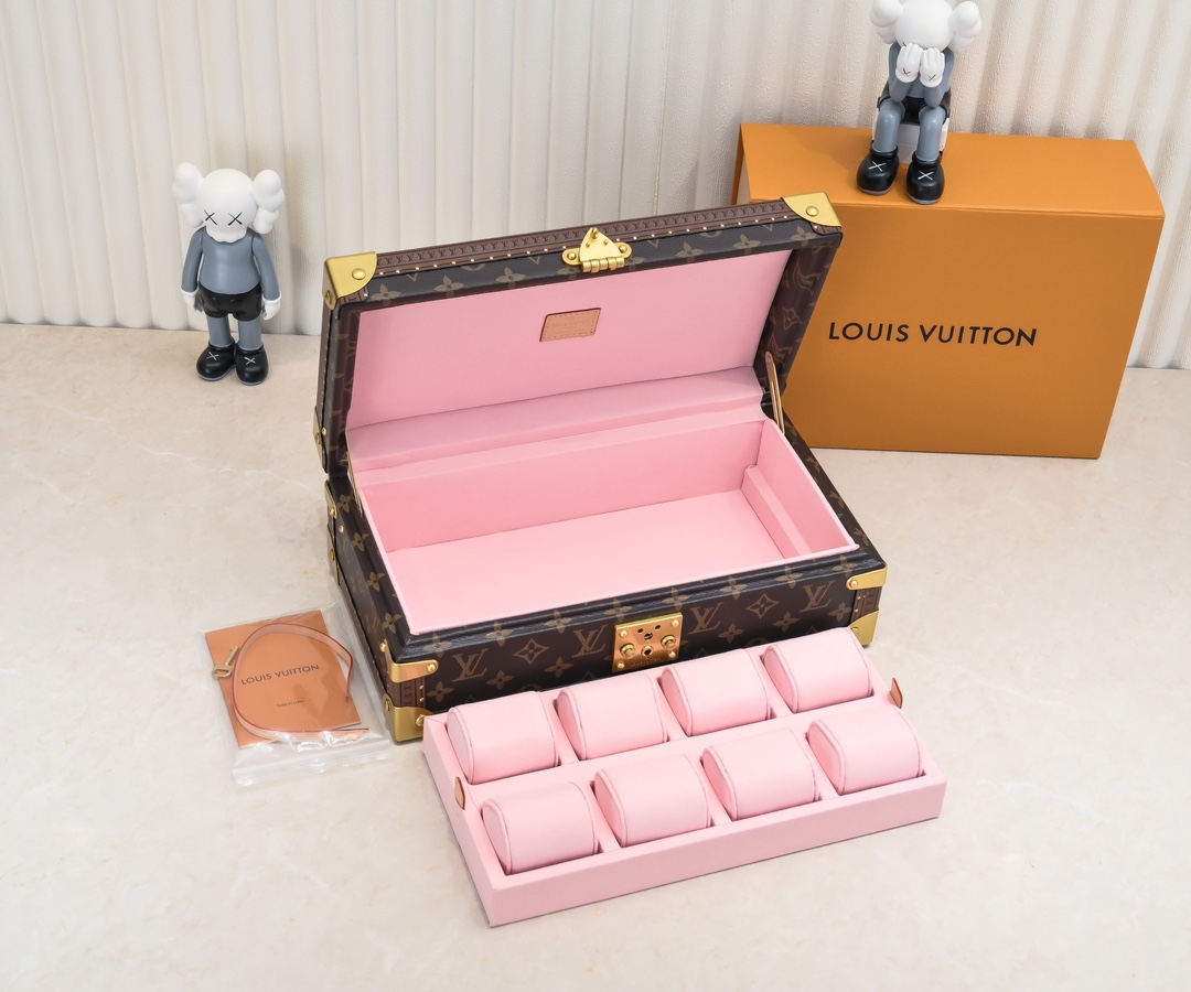 Louis Vuitton M4700B Pink Monogram 8-Watch Box - Image 8