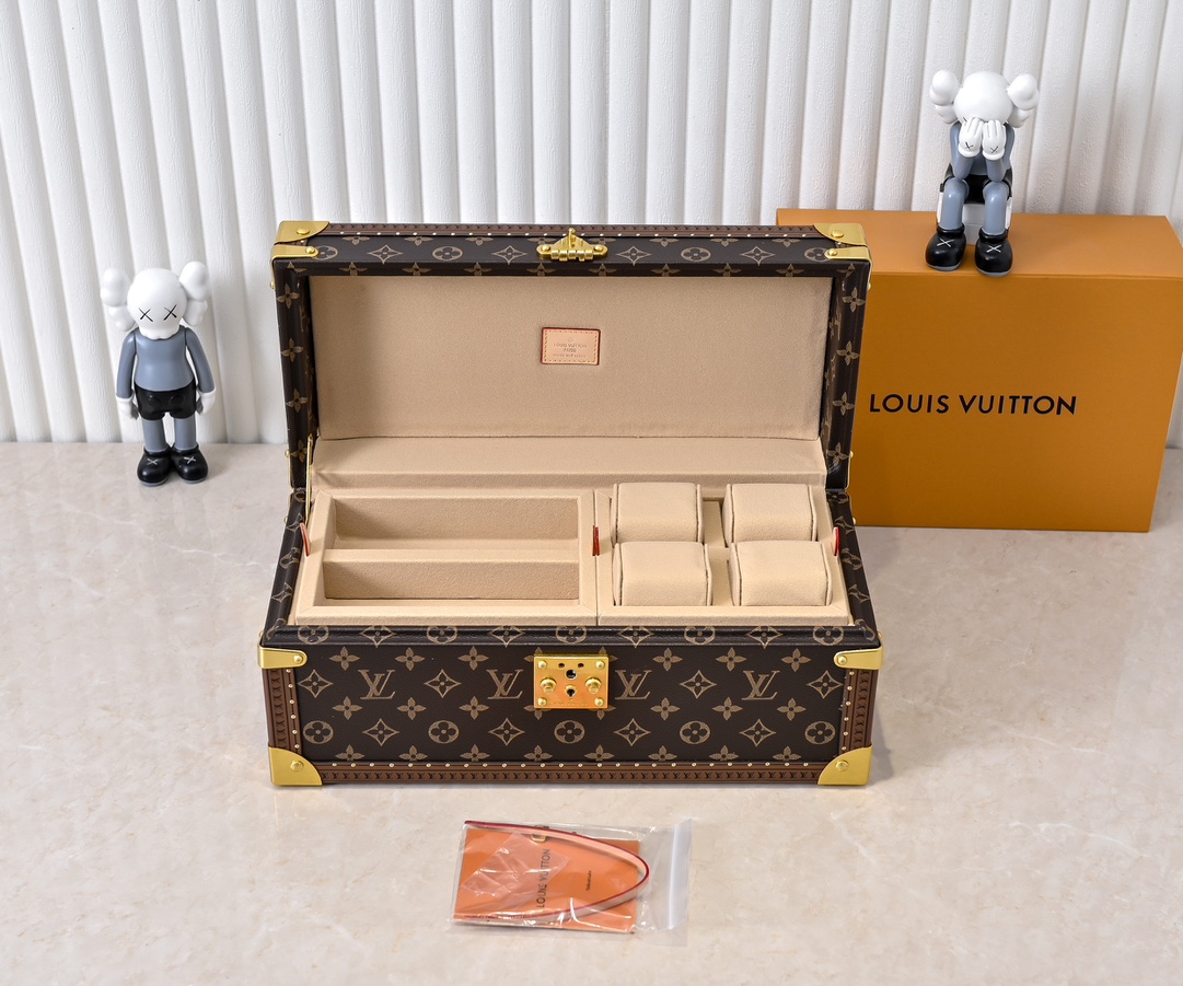 Louis Vuitton Monogram Watch and Jewelry Storage Box M20209 - Image 8