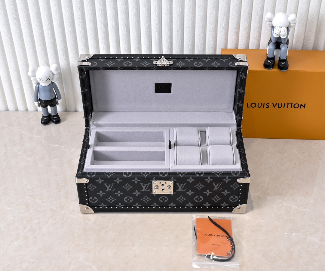 Louis Vuitton M20209 Monogram Watch and Jewelry Storage Box - Image 8