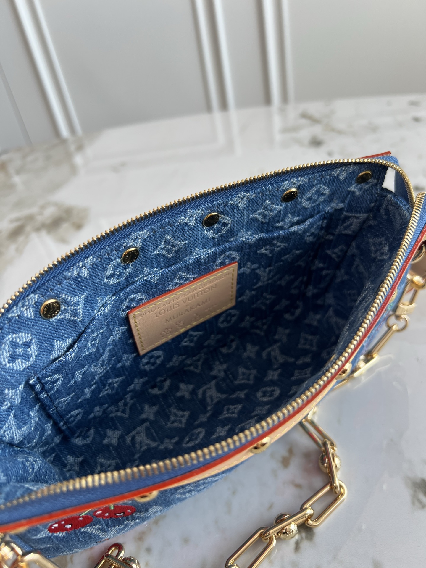 Louis Vuitton x Takashi Murakami Pochette Accessoires Shoulder Bag - Image 8