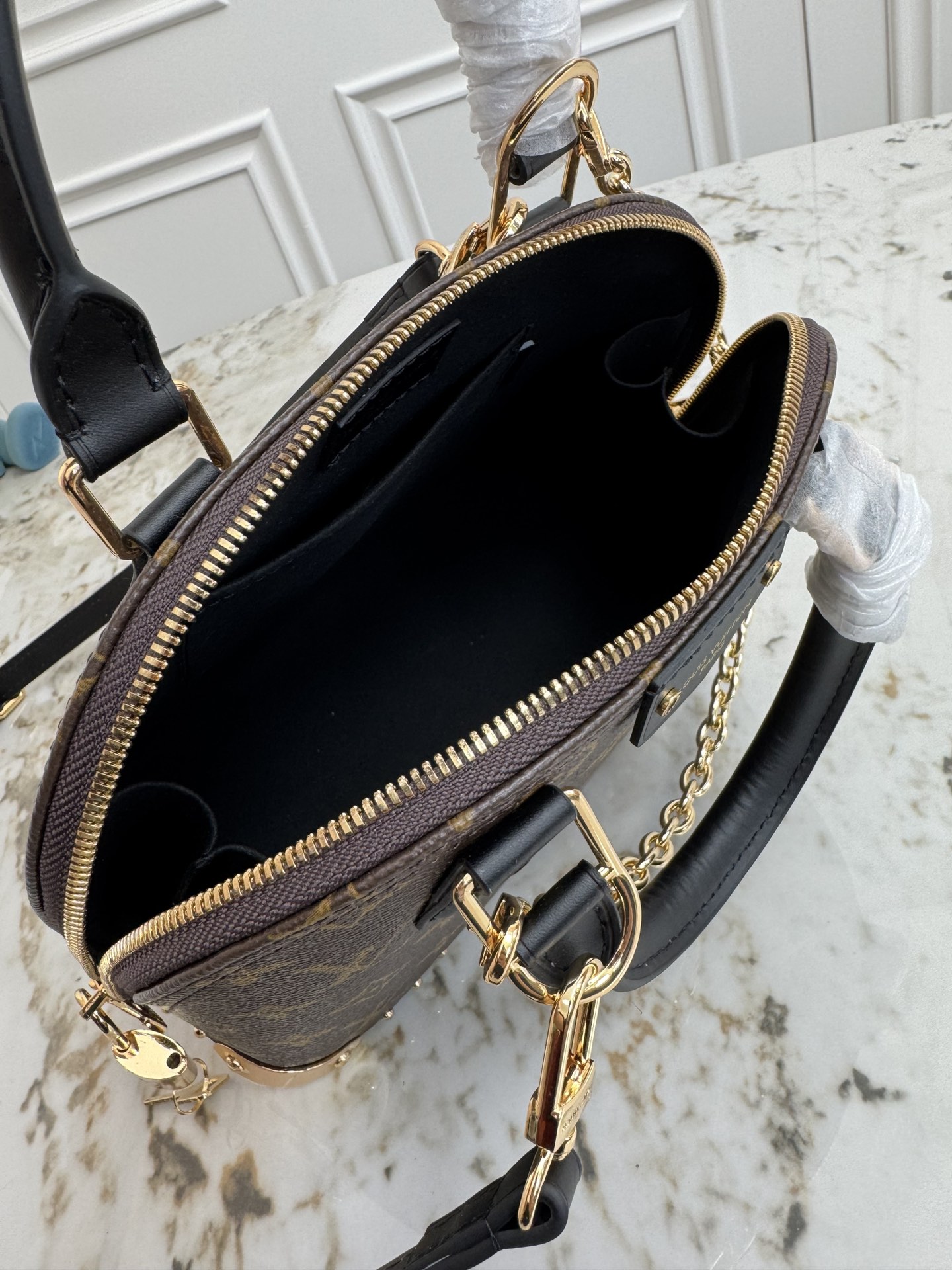 Louis Vuitton Alma BB Trunk-Style Handbag - Image 8