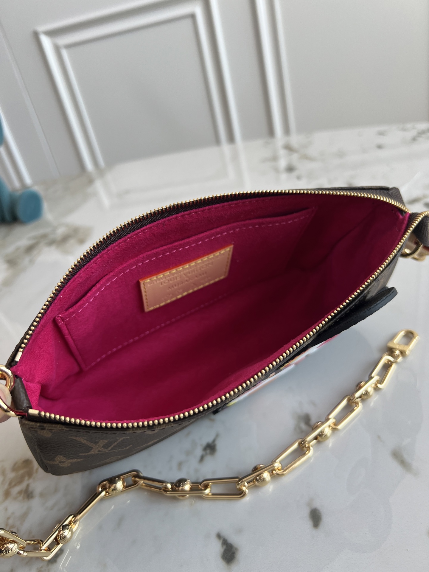 Louis Vuitton x Murakami Pochette Accessoires Handbag - Image 8