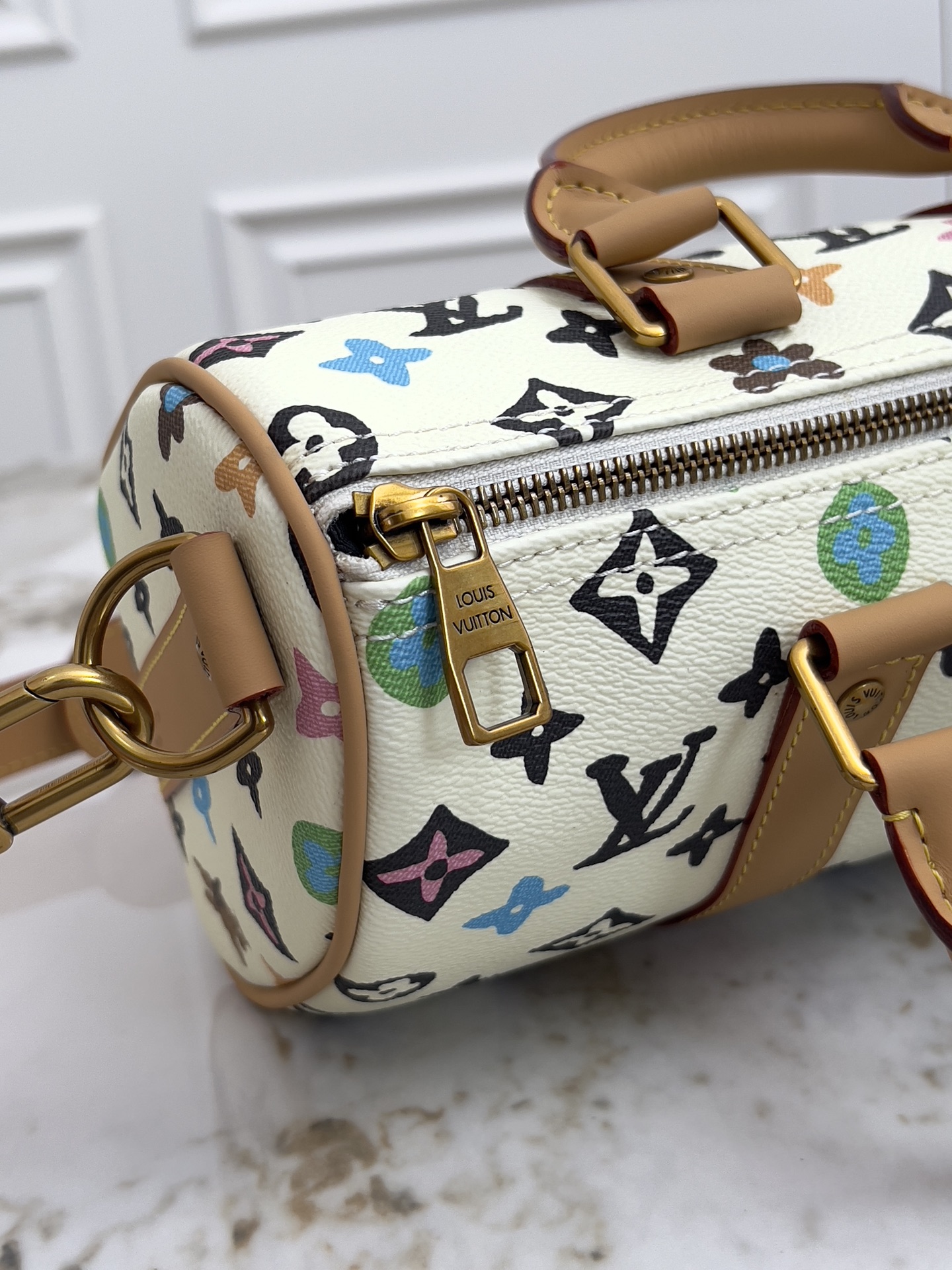 Louis Vuitton Keepall 25 Handbag - Monogram Eclipse Reverse Canvas - Image 8