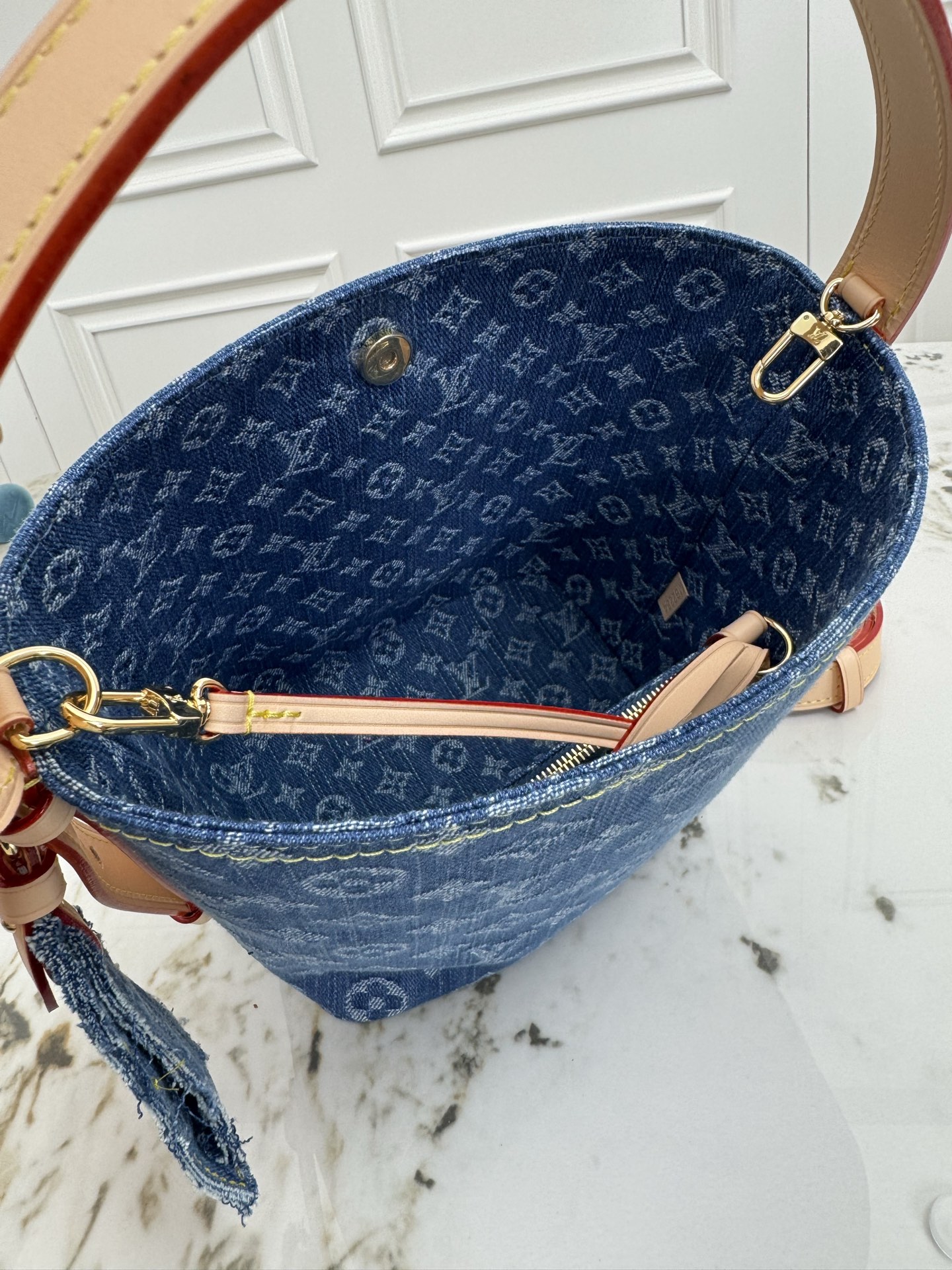 Louis Vuitton All In BB Denim Bucket Bag, M27626 / 28107 - Image 8