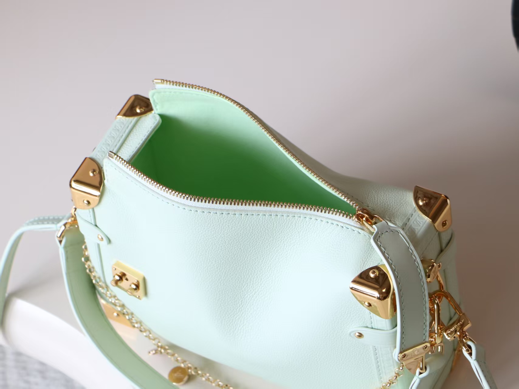 Louis Vuitton Side Trunk Small Crossbody Bag in Light Green - Image 8