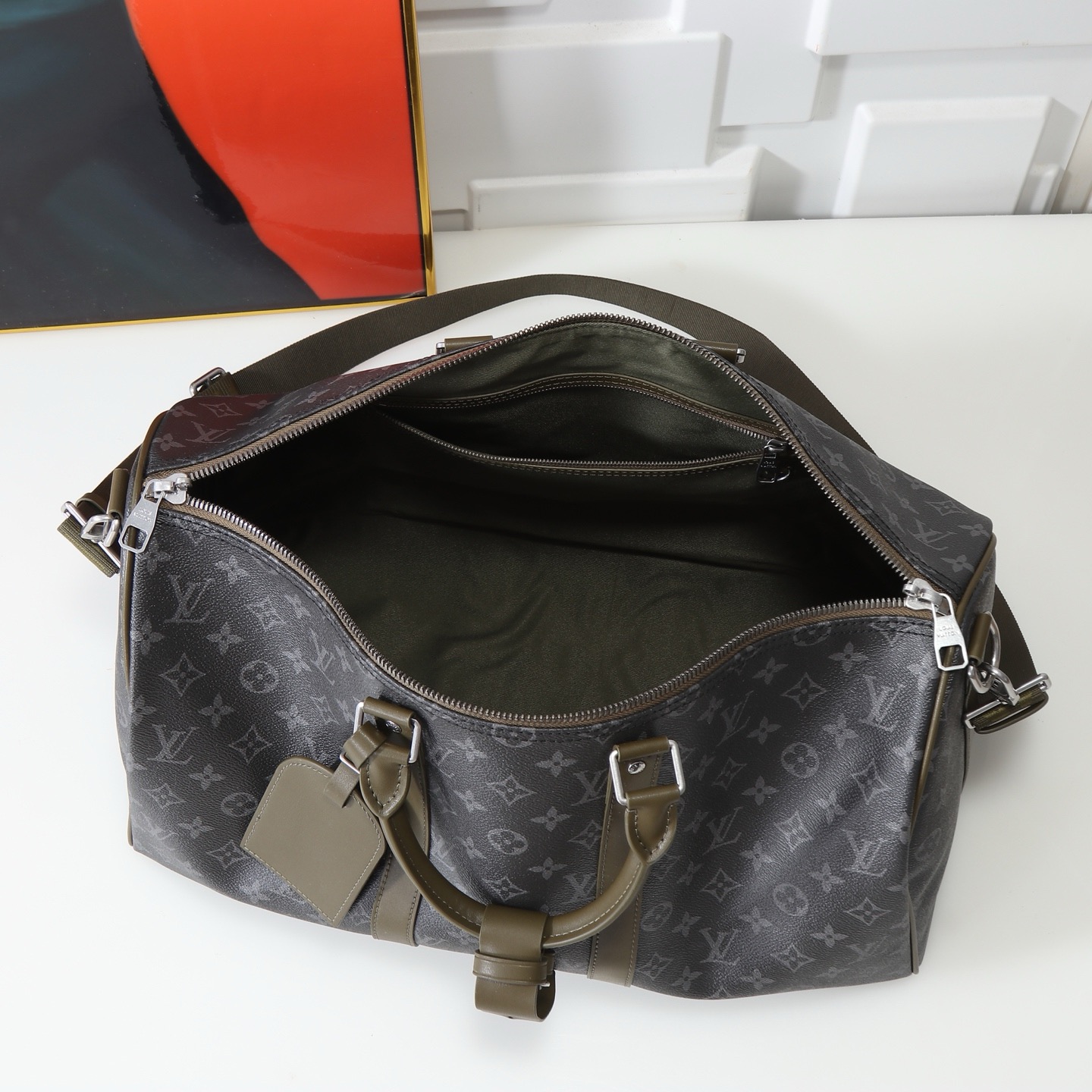 Louis Vuitton Keepall Bandouliere 45 Travel Bag - Image 8