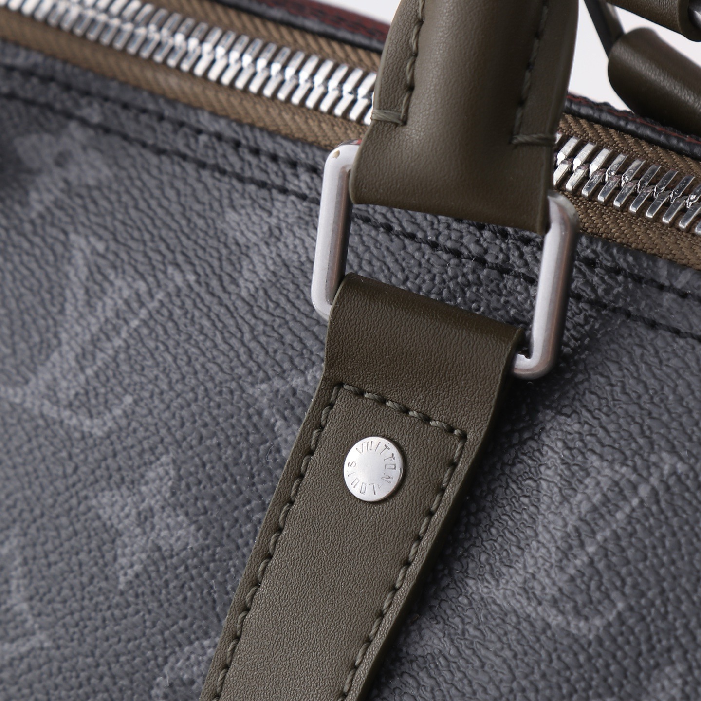 Louis Vuitton Keepall Bandouliere 35 Travel Bag in Monogram Eclipse Canvas - Image 8
