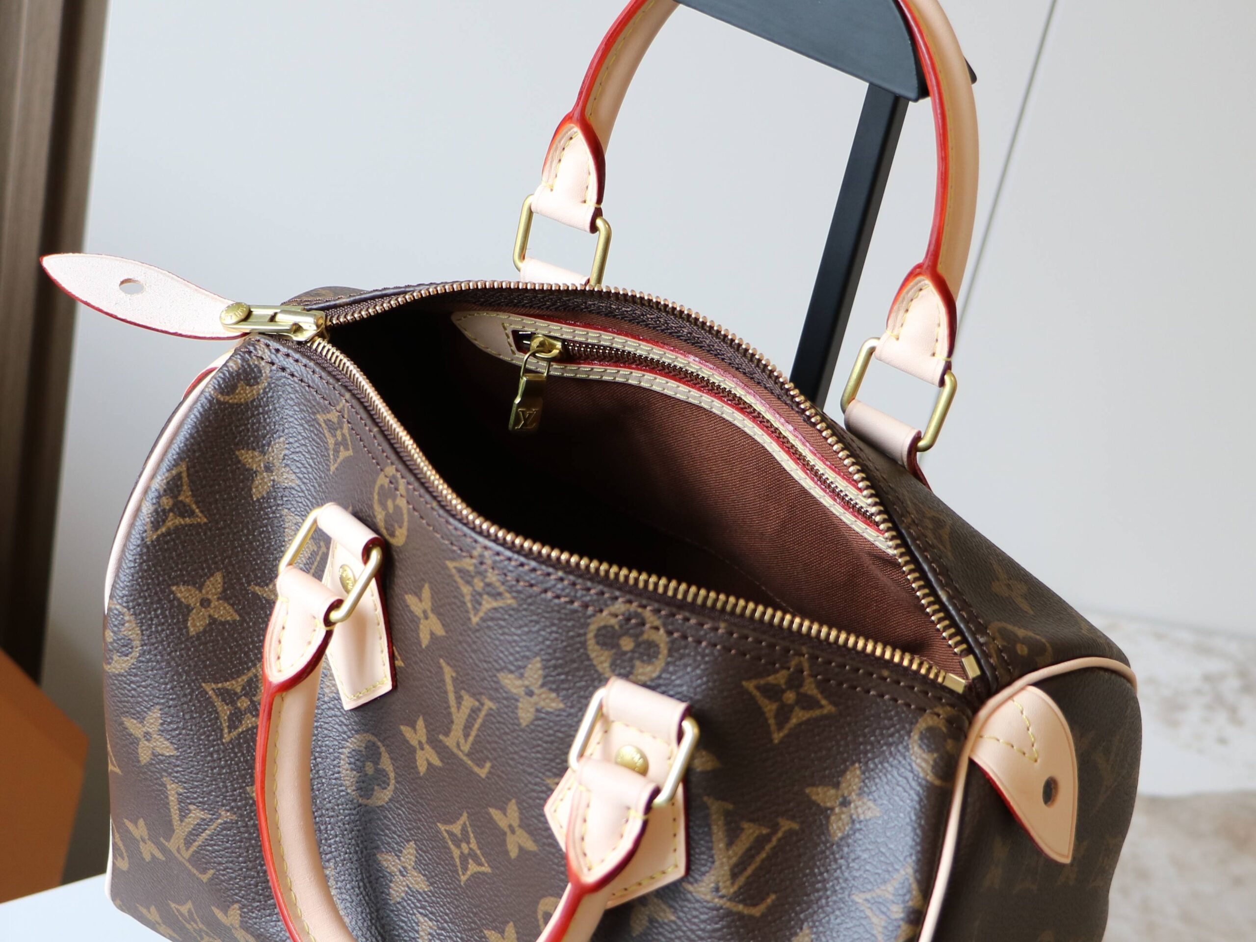 Louis Vuitton Speedy Handbag M41109 in Blue Damier Canvas - Image 8