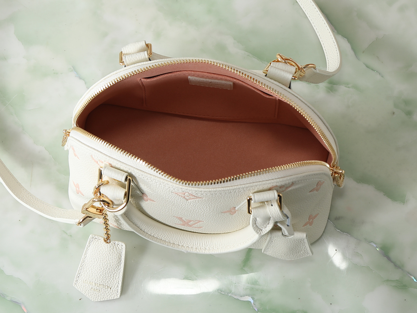 Louis Vuitton Alma BB Handbag M27574 in Pink Monogram Leather - Image 8