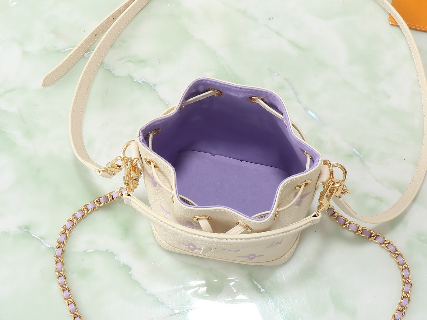 Louis Vuitton Nano Noé Mini Bucket Bag in Monogram Empreinte Leather - Image 8
