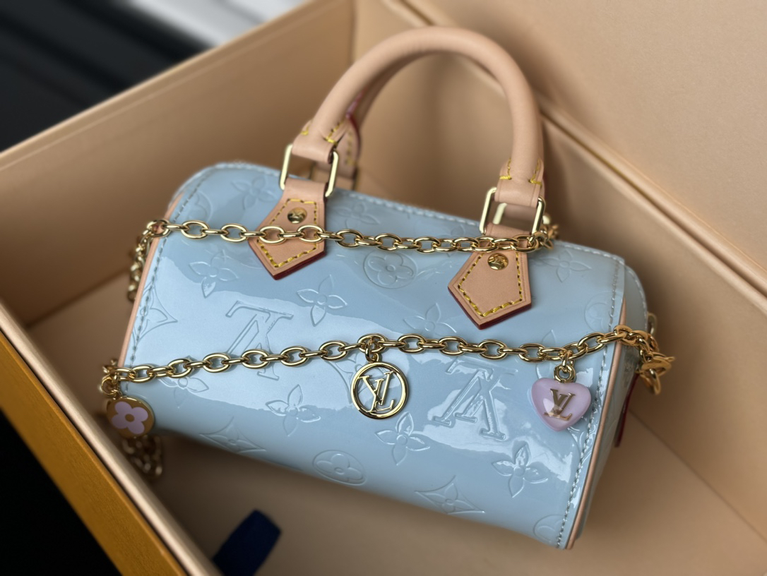 Louis Vuitton Nano Speedy Mini Crossbody Bag - Image 8