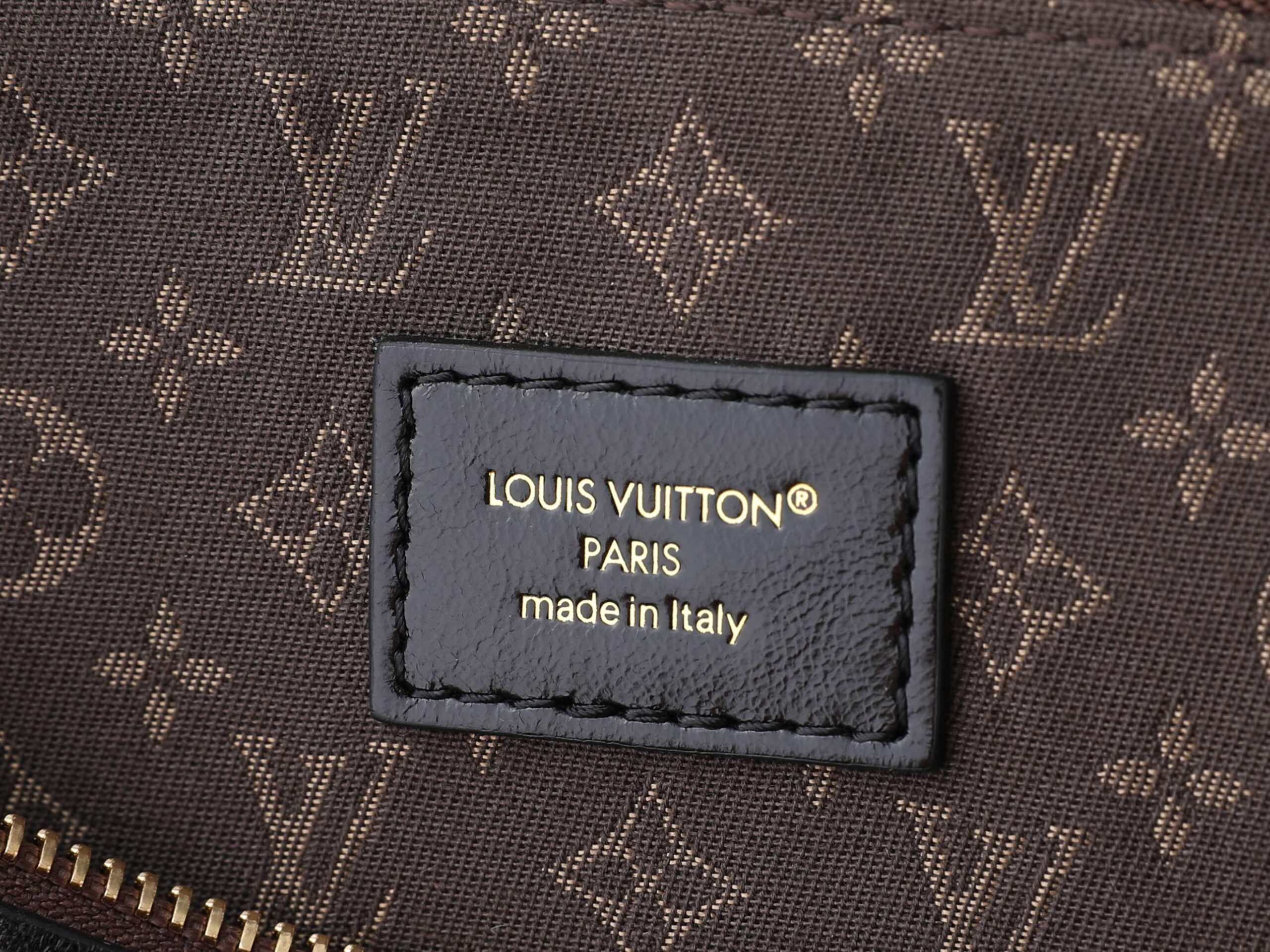 Multipass Handbag in Crackle Leather and Monogram Canvas - Image 9